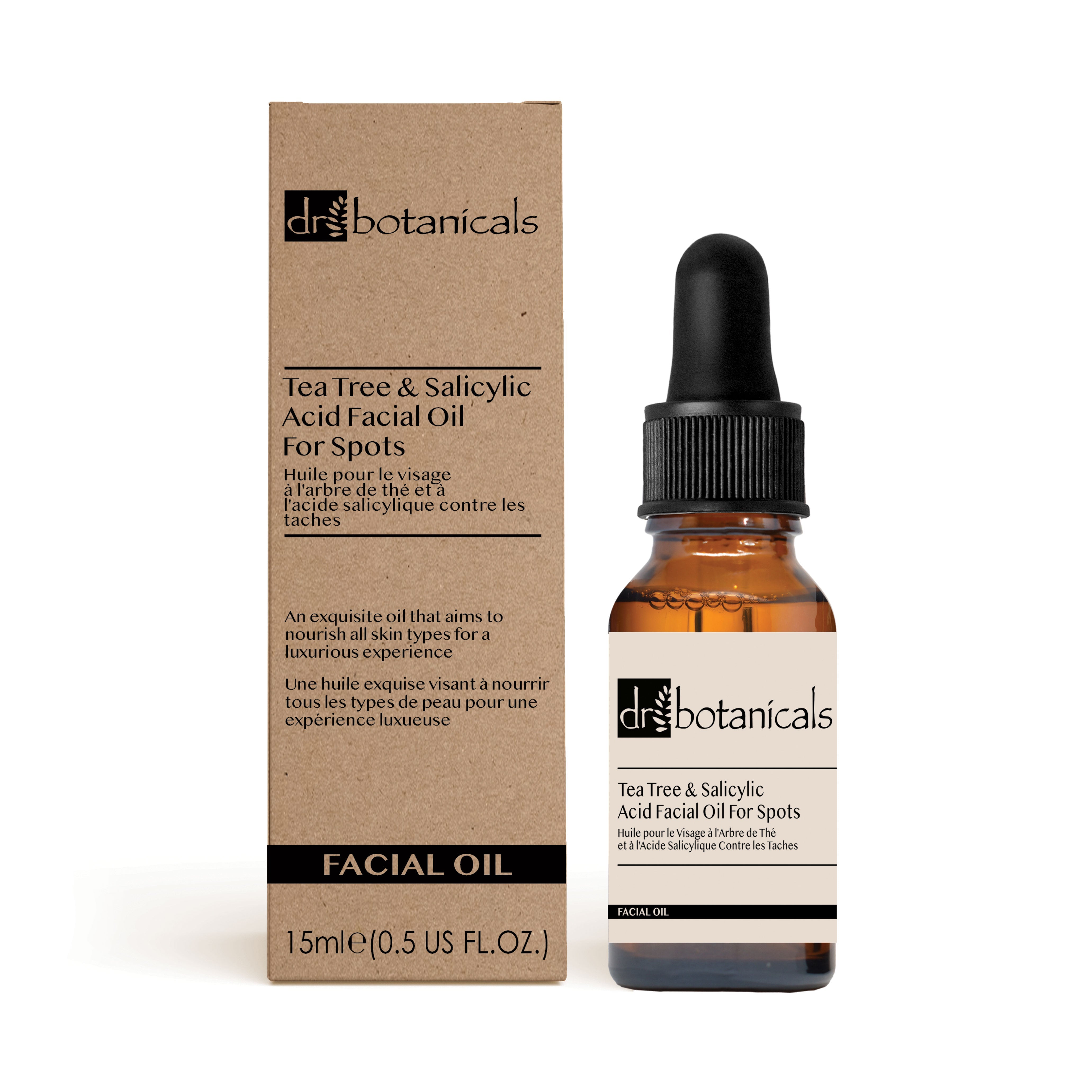 Eucalyptus, Tea Tree & Salicylic Acid Facial Oil For Spots 15ml