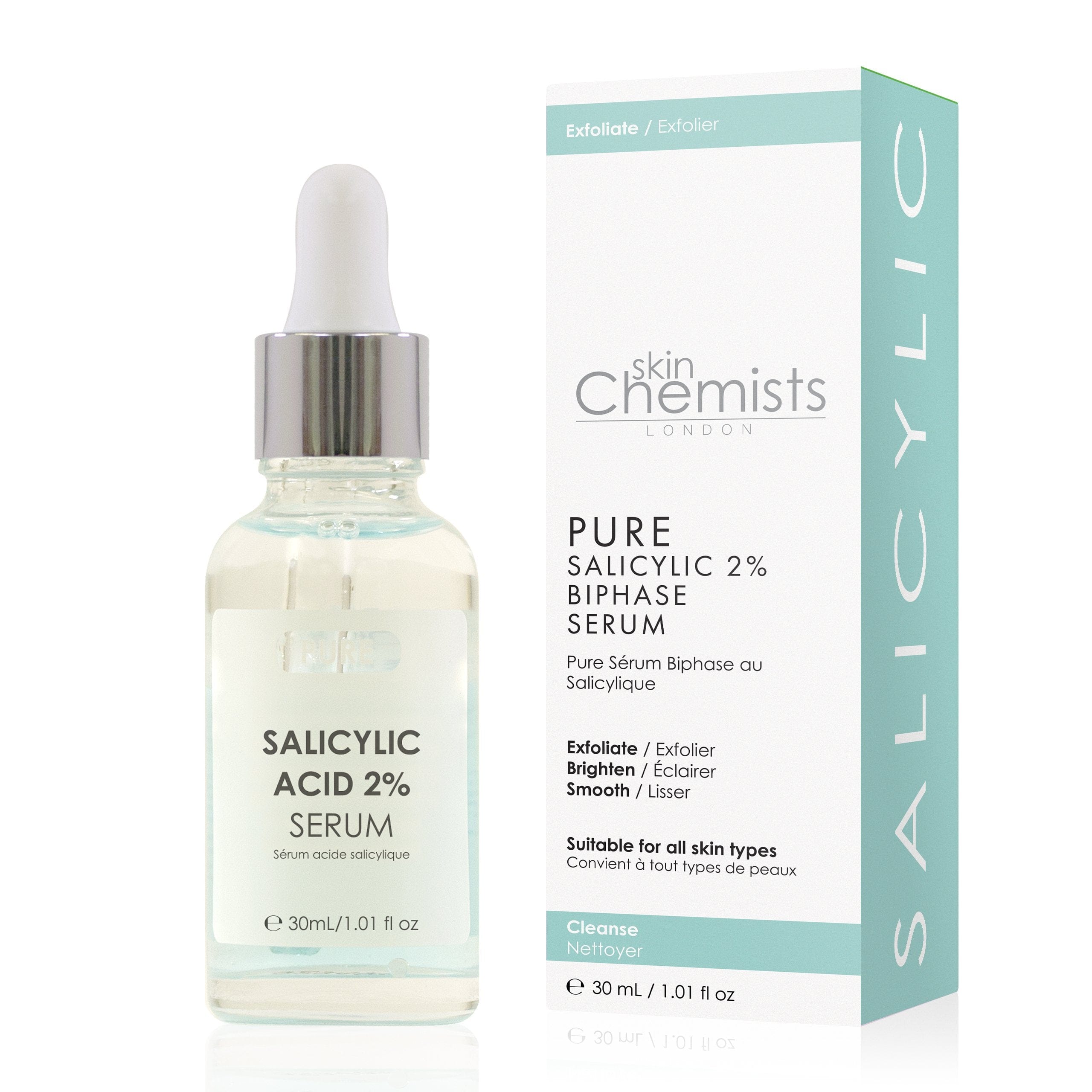 Sérum biphasé à l'acide salicylique pur à 2 % 30 ml