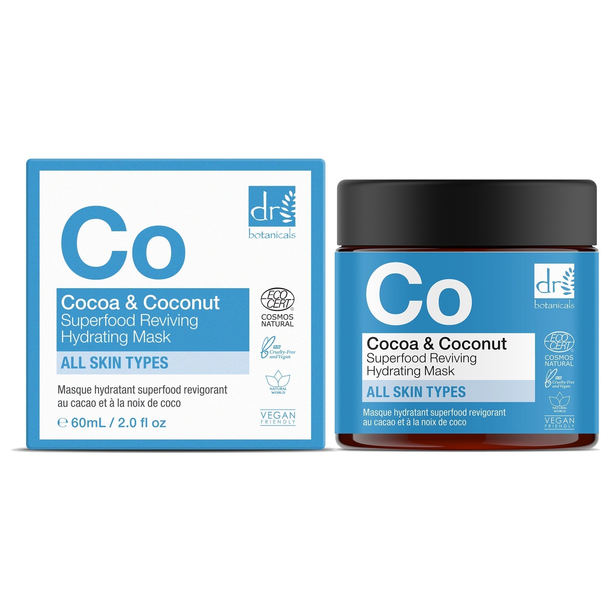 Cocoa & Coconut Superfood Reviving Hydrating Mask 60ml x 2 Duo Pack