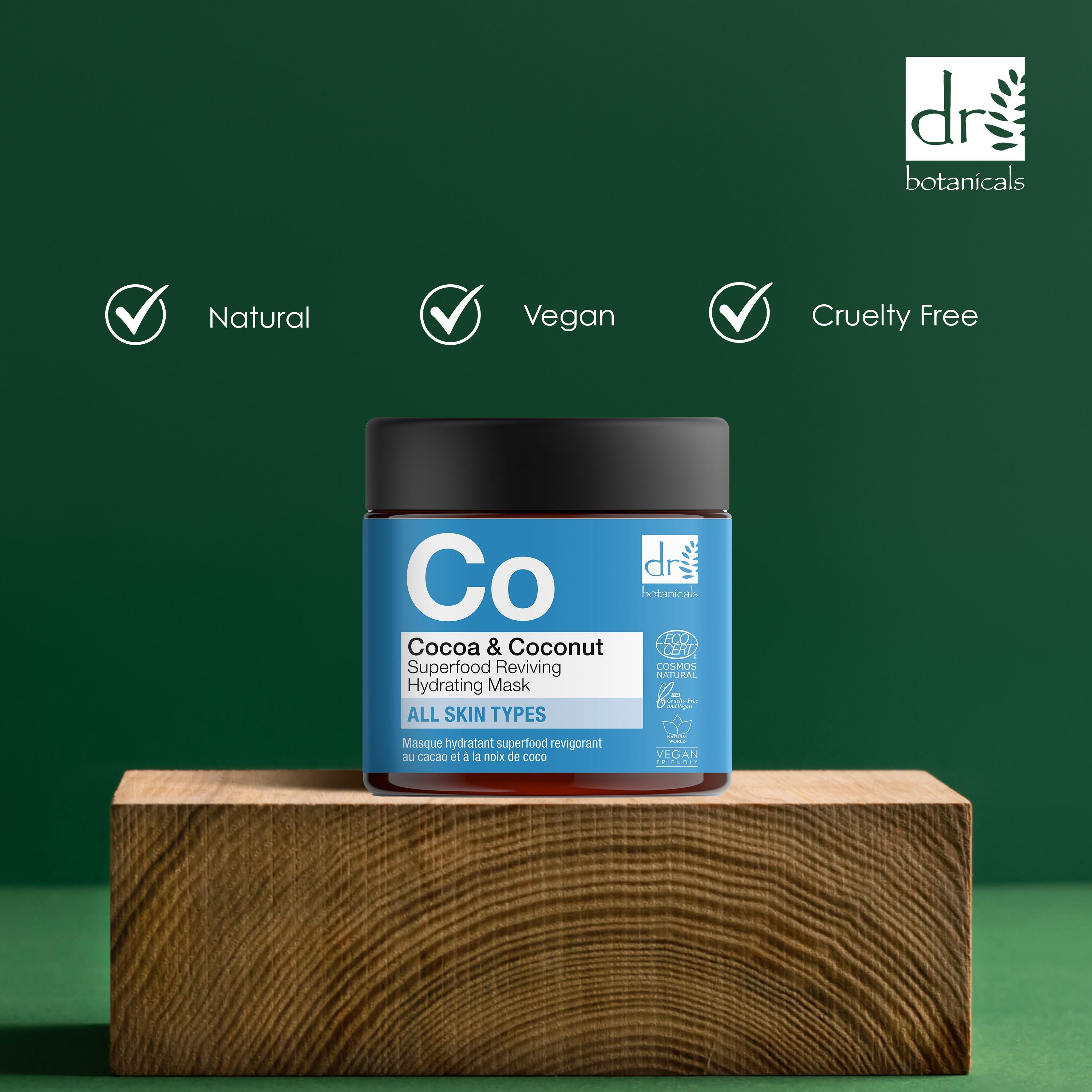 Cocoa & Coconut Superfood Reviving Hydrating Mask 60ml x 2 Duo Pack