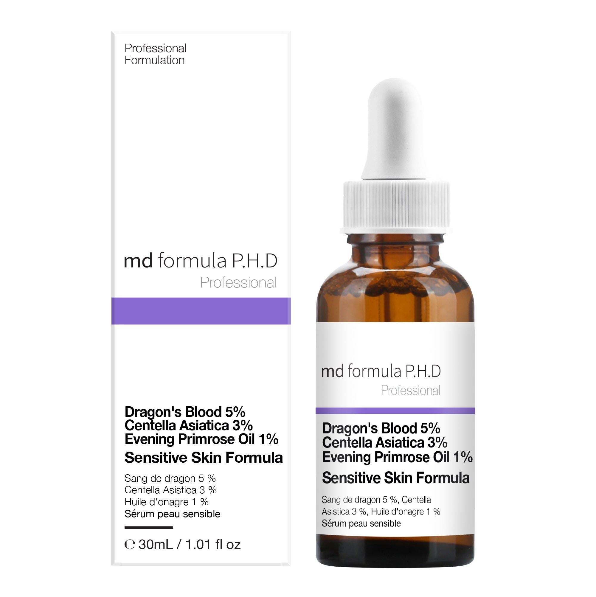 Sensitive Skin Serum Dragon's Blood 5%, Centella Asiatica 3%, Evening Primrose Oil 1% 30ml
