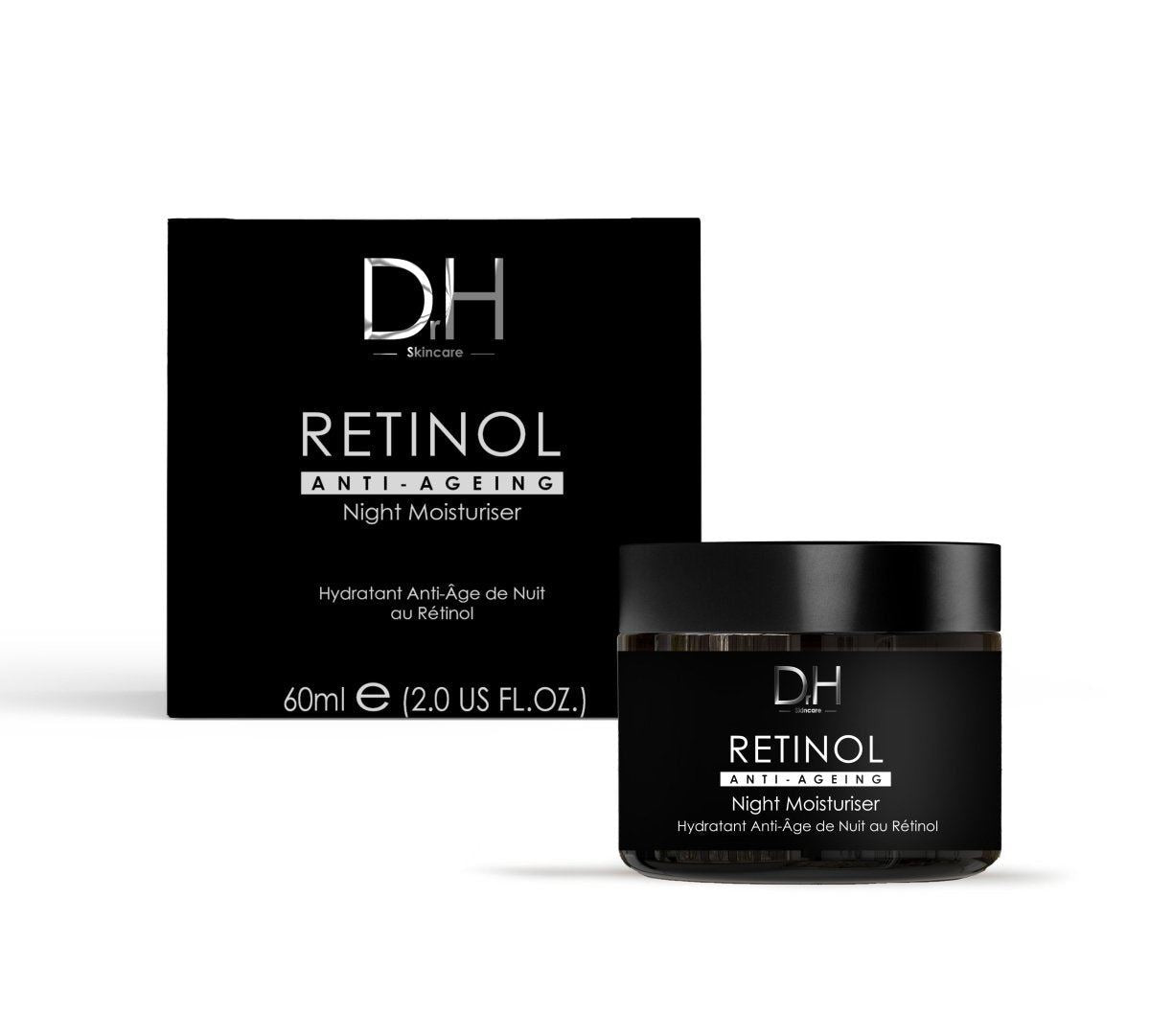 Retinol Anti-Ageing Night Moisturiser 60ml + Anti-Ageing Retinol Facial Serum 30ml
