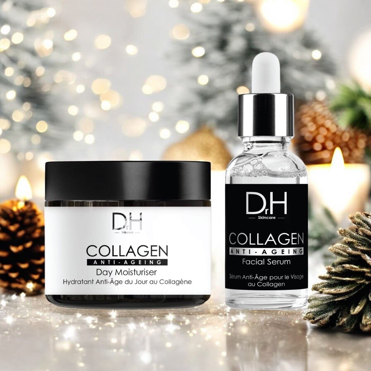 Anti-Ageing Collagen Facial Serum 30ml + Collagen Anti-Ageing Day Moisturiser 60ml
