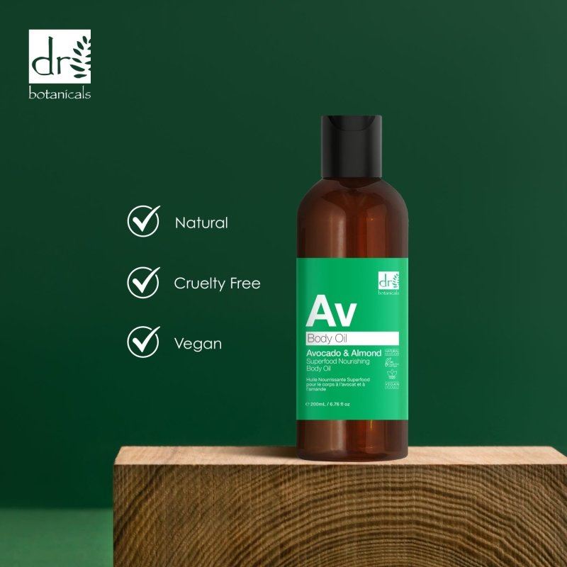 Avocado & Almond Superfood Nourishing Body Oil 200ml - skinChemists