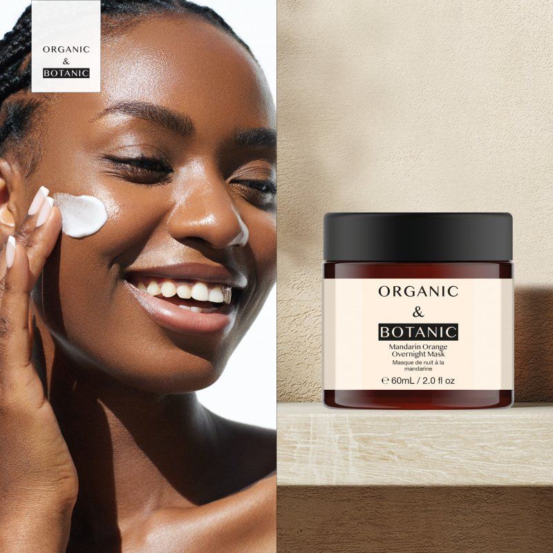 Mandarin Orange Brightening Overnight Mask - 60ml - Revitalizing & Hydrating with Vitamin C & Sea Buckthorn for Radiant, Even-Toned Skin - skinChemists