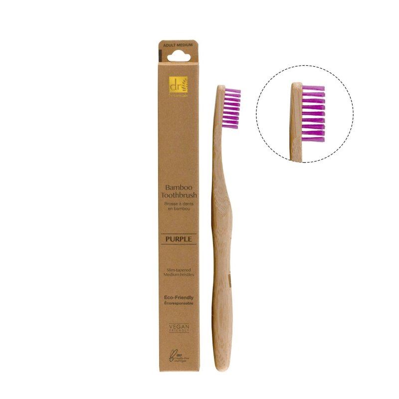 Bamboo Toothbrush Purple - skinChemists