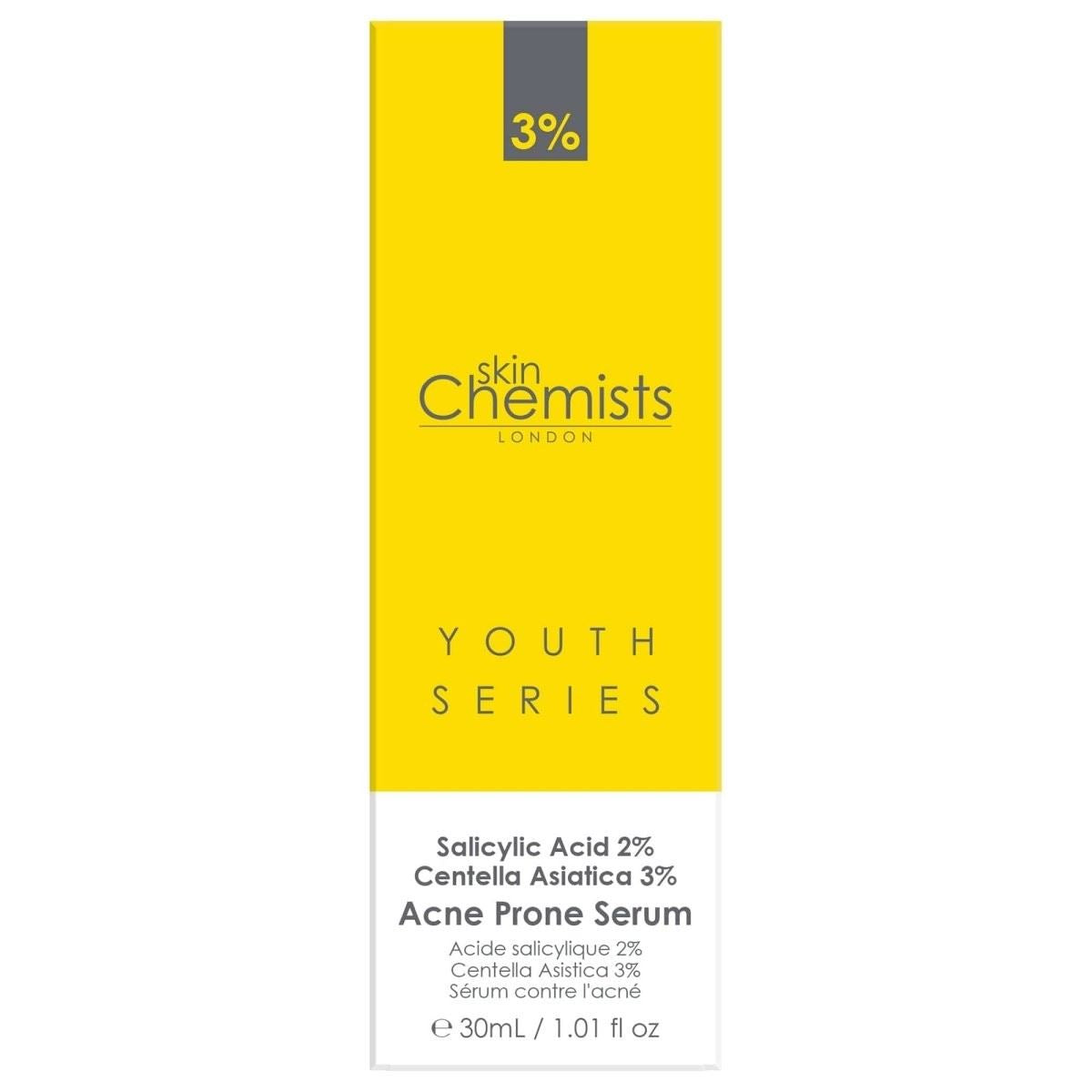 Youth Series Akne-Serum mit 2 % Salicylsäure und 3 % Centella Asiatica, 30 ml
