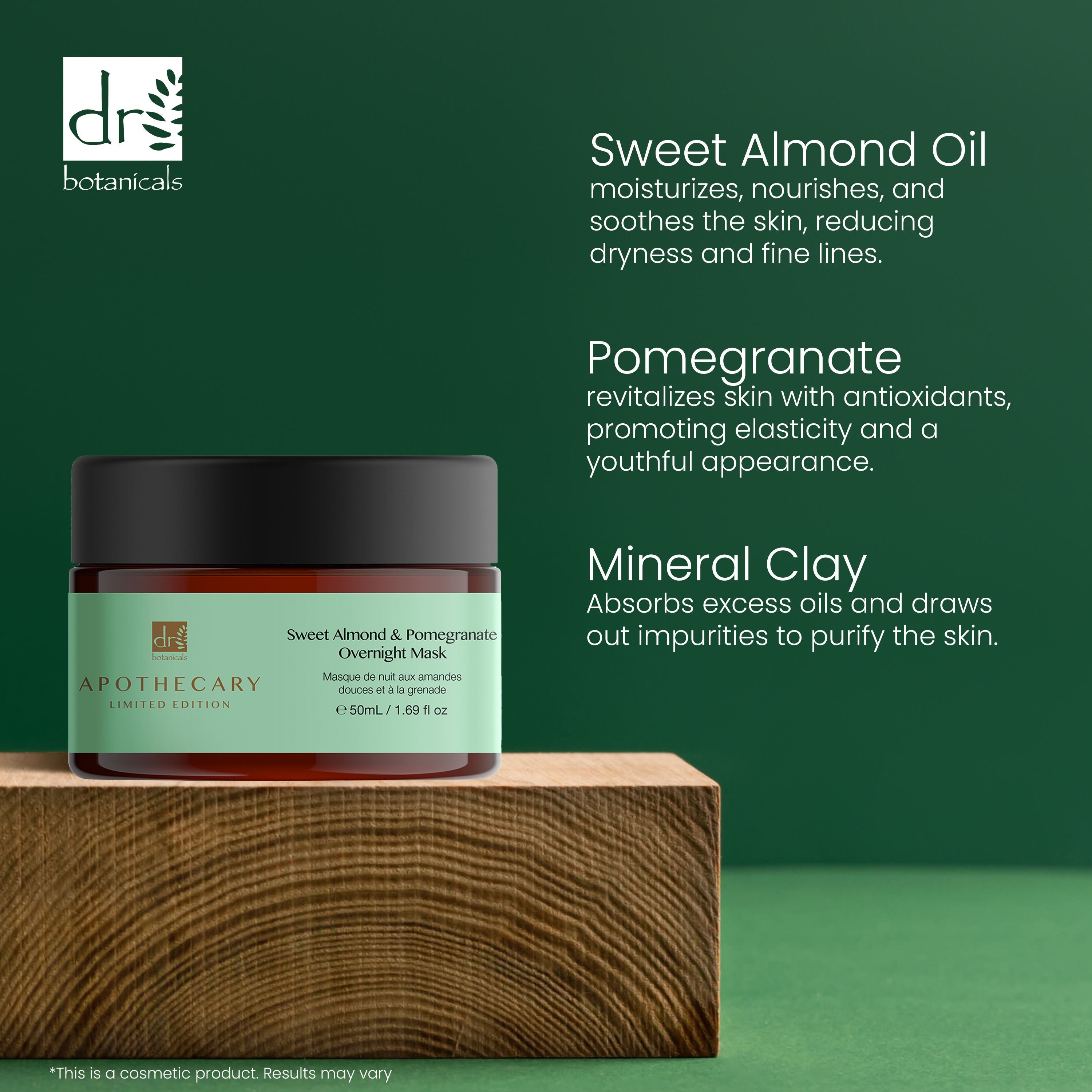 Sweet Almond & Pomegranate Overnight Mask 50ml Twin Value Savings Pack