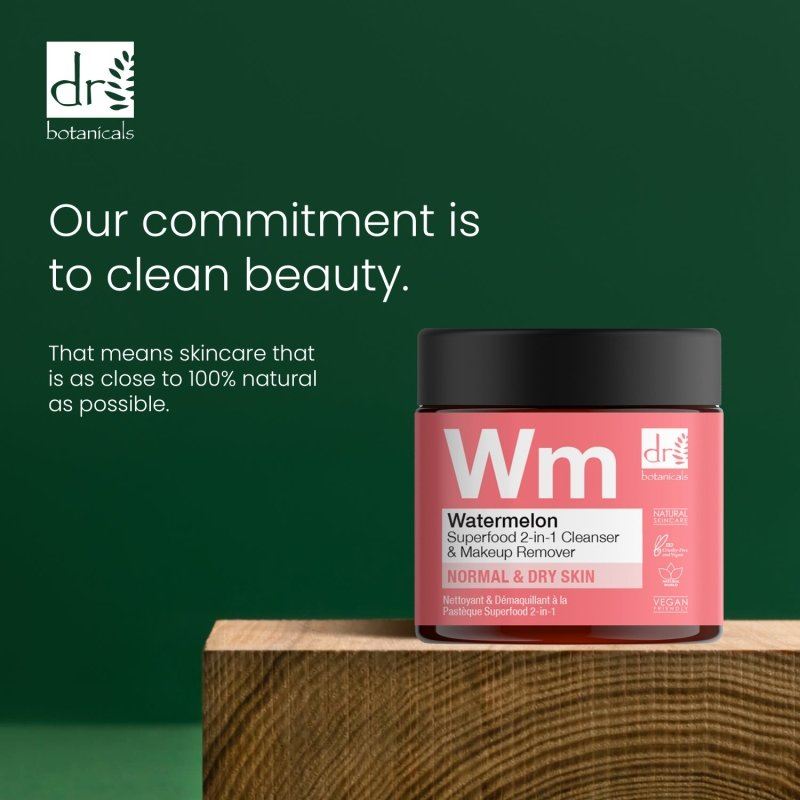 Nettoyant et démaquillant 2 en 1 à la pastèque, superaliment, 60 ml