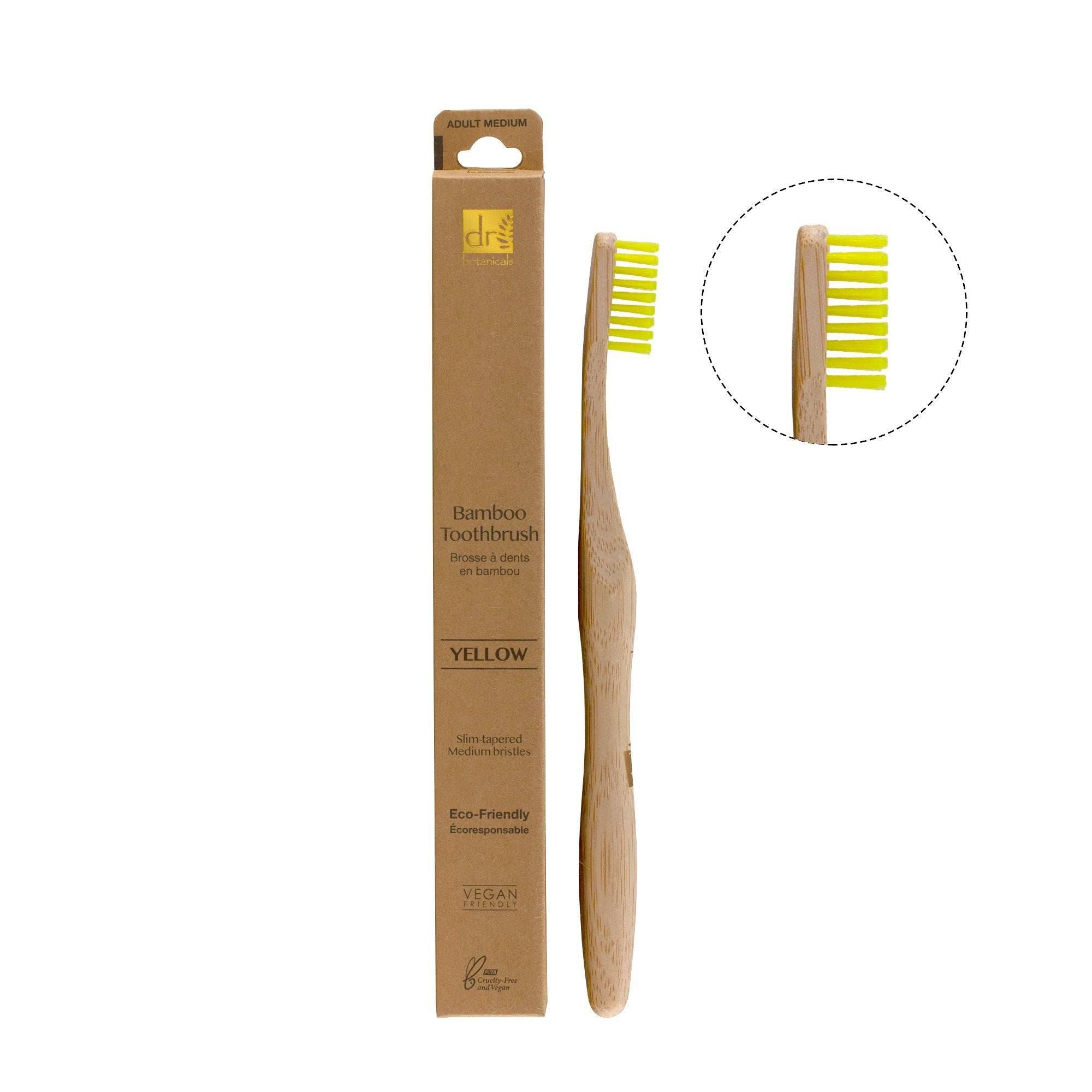 Bamboo Toothbrush Yellow x 2 Duo Pack