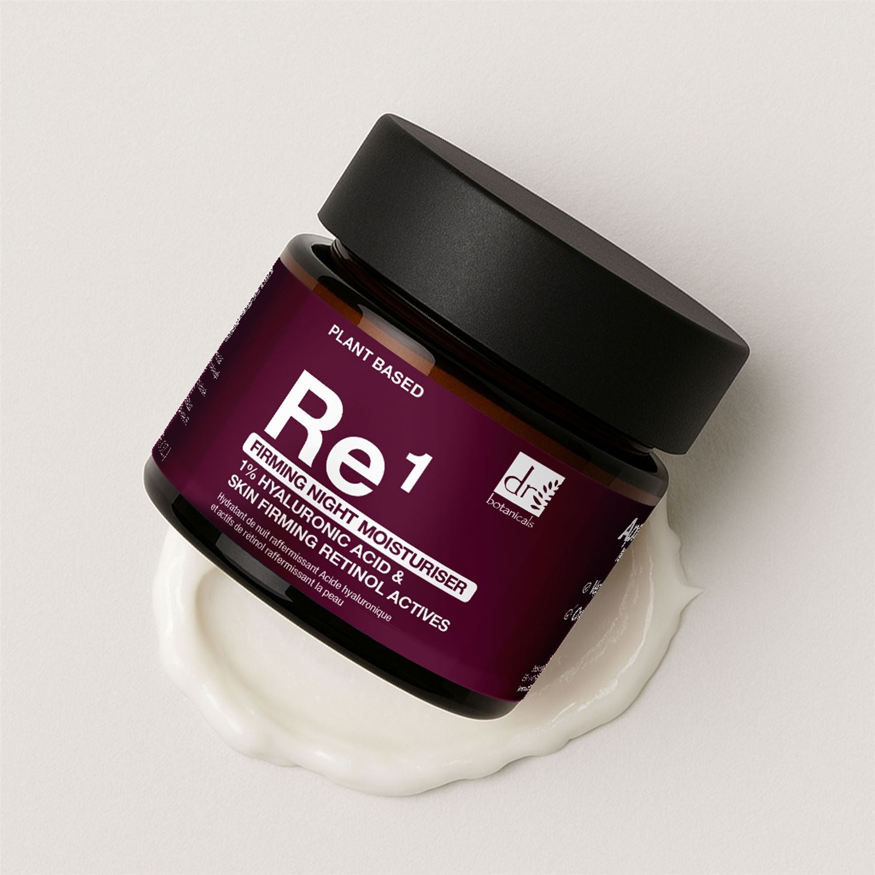 Dr Botanicals Firming Night Moisturiser with 1% Hyaluronic Acid & Skin Firming Retinol Actives 60ml