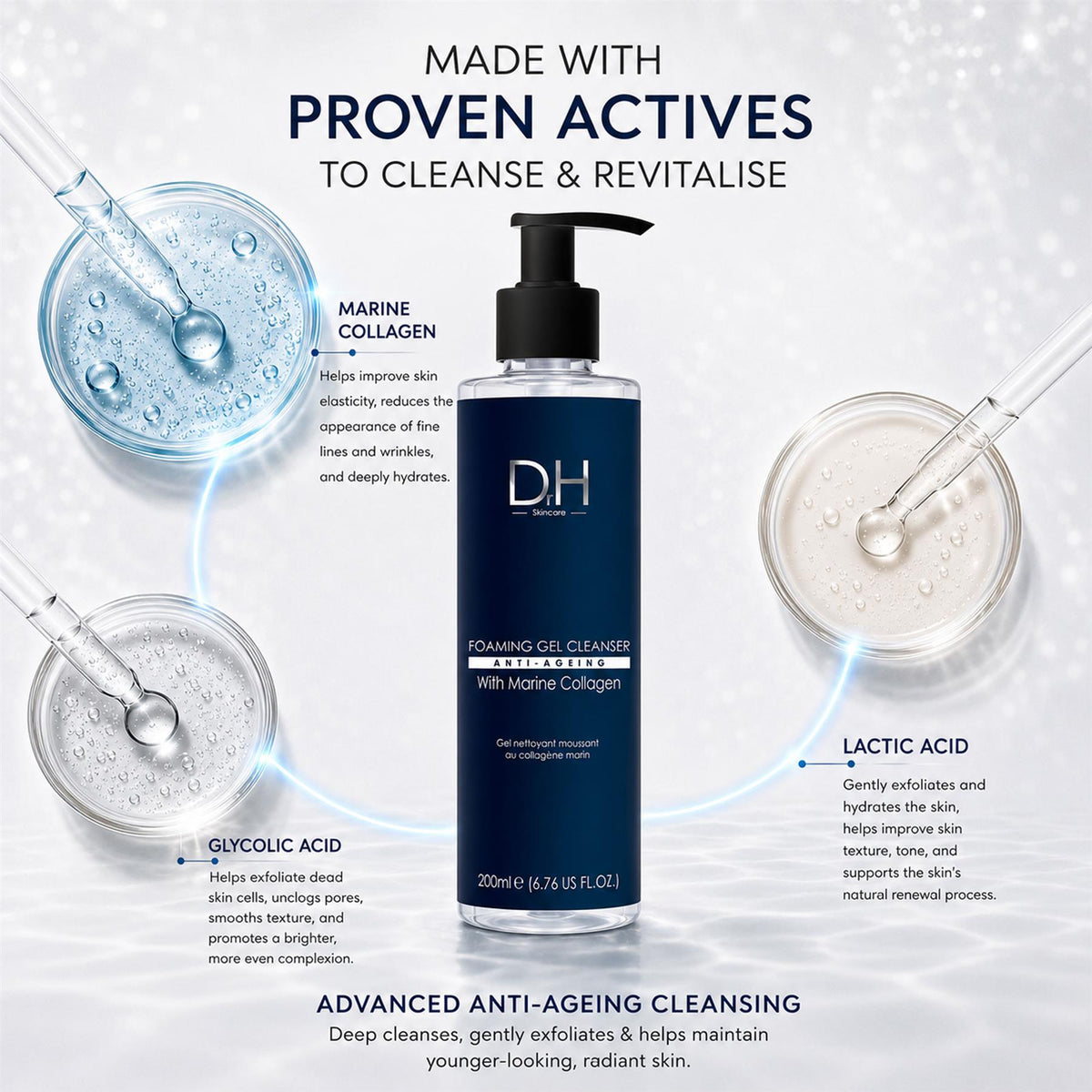 Foaming Gel Cleanser with Marine Collagen