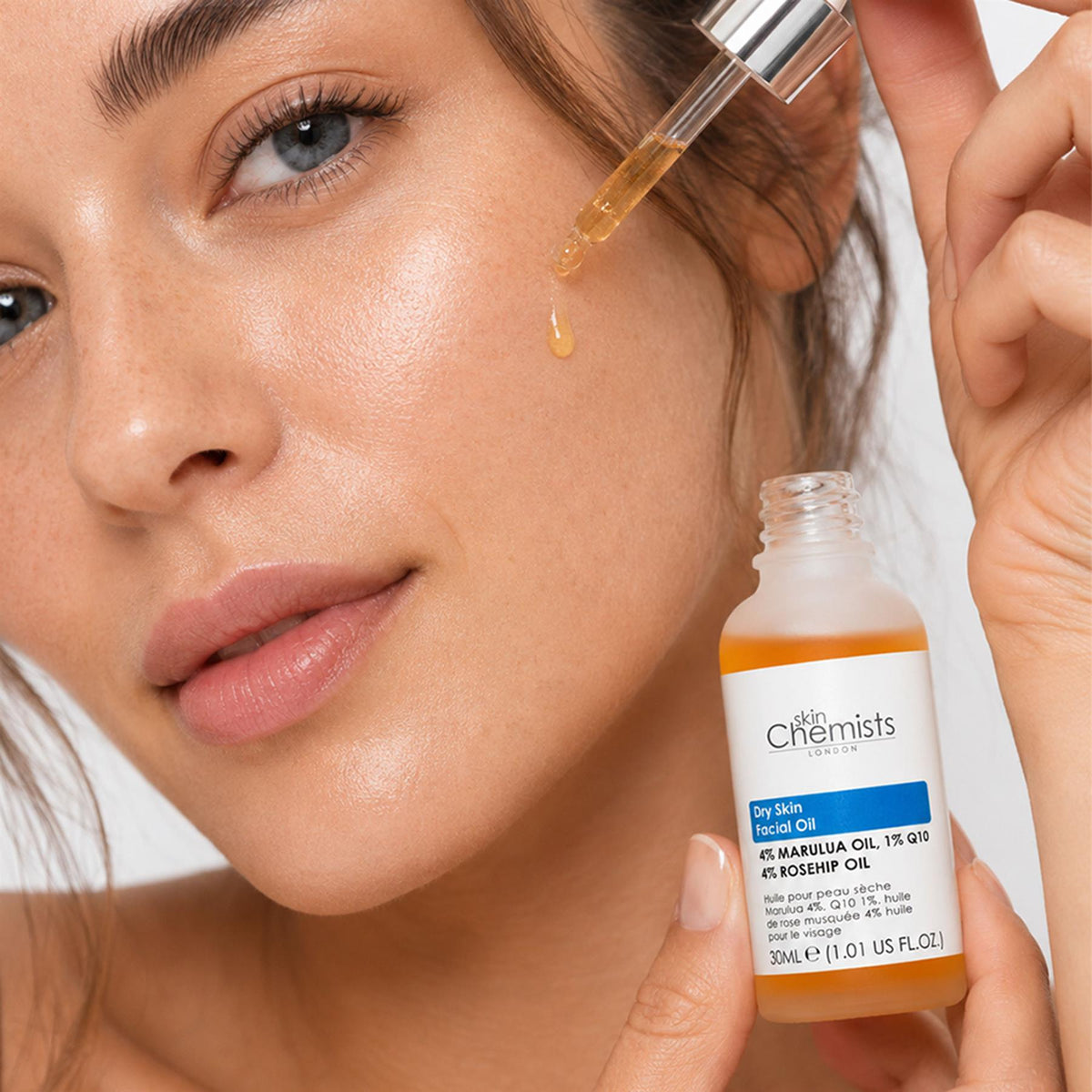 Siero viso con olio di marula al 4%, olio di rosa mosqueta al 4% e Q10 all'1% 30ml