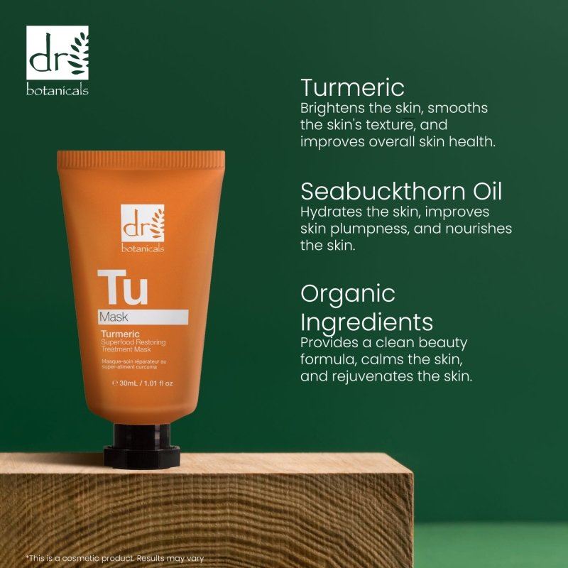Masque de soin réparateur avancé au curcuma et superaliment 30 ml