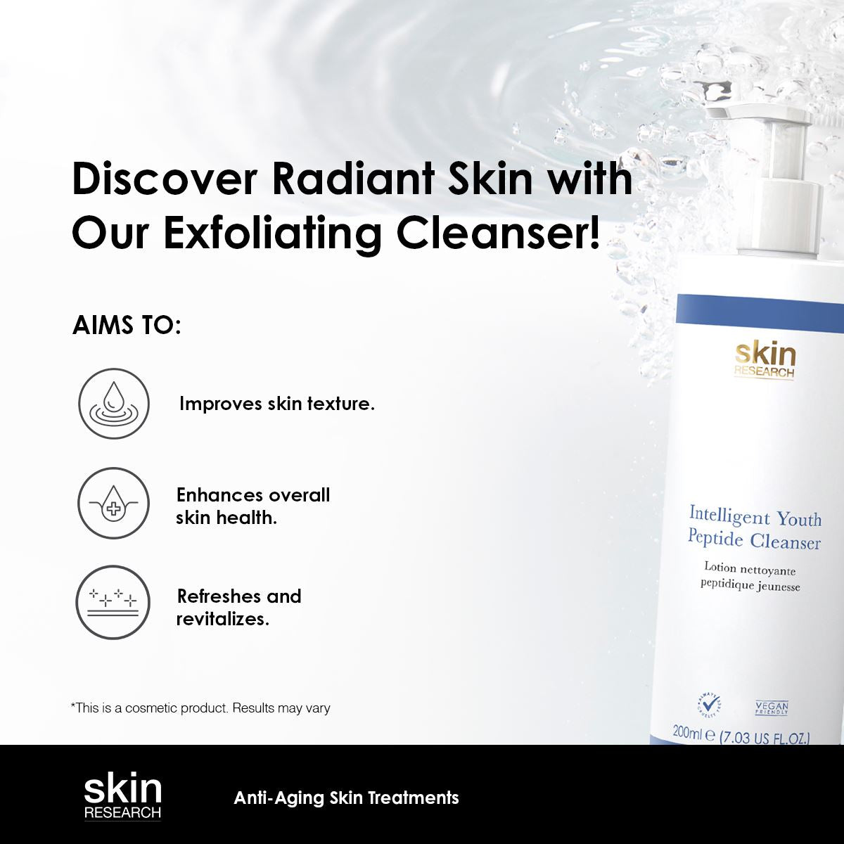 Skin Research Youth Peptide Cleanser & Mask Routine - skinChemists