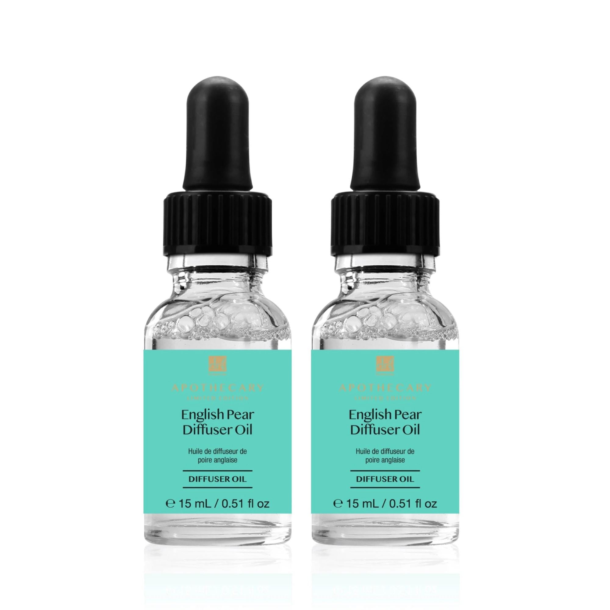 Huile pour diffuseur Poire Anglaise Joyeuse et Pétillante 15 ml - Lot de 2 à prix avantageux