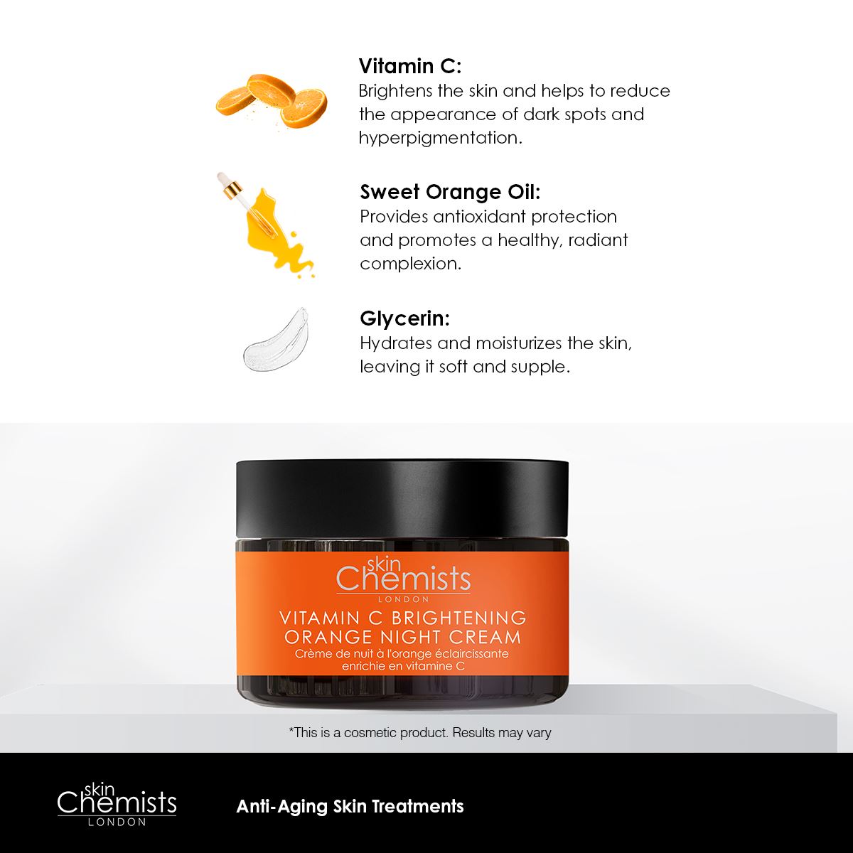 SC Vitamin C Night Cream, Cleanser and Mask - skinChemists