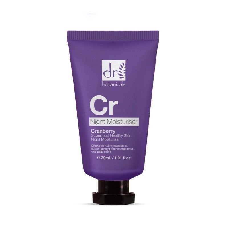 Crème de nuit hydratante pour une peau saine à la canneberge, superaliment 30 ml