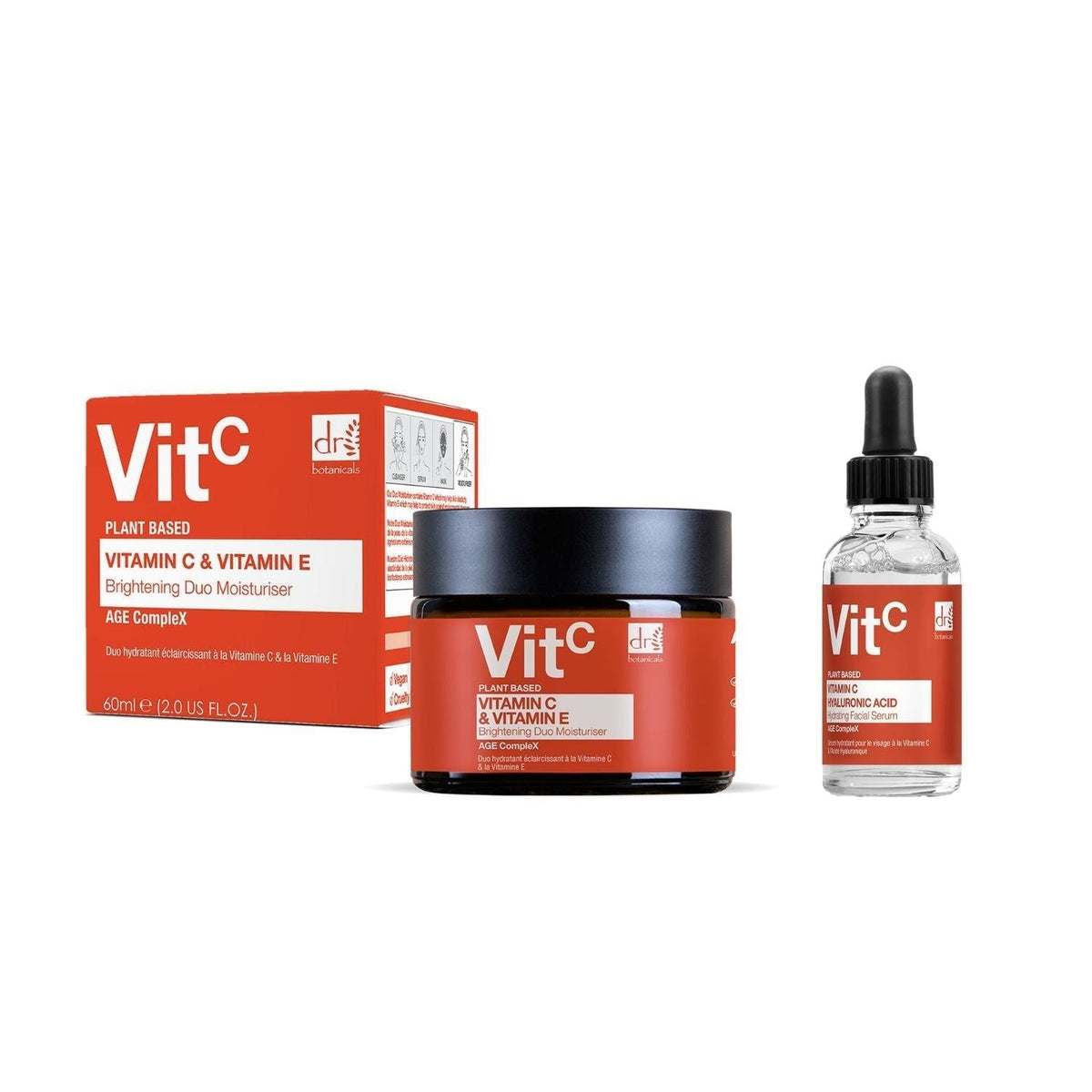 Dr Botanicals Vitamin C Duo Moisturiser & Facial Serum Kit - skinChemists