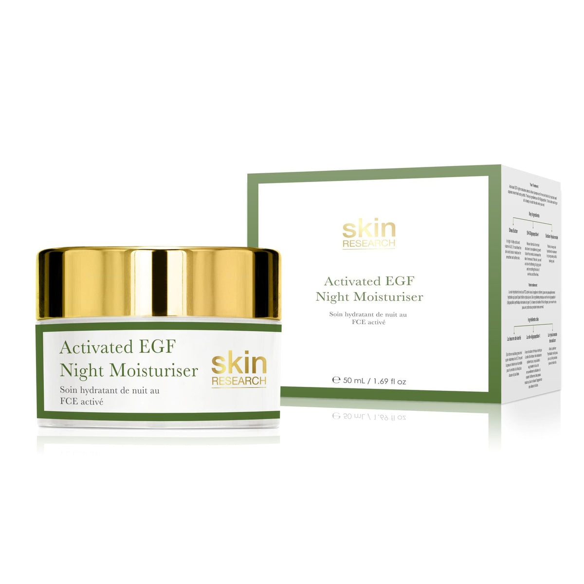 K2 Activated EGF day moisturiser + Activated EGF night moisturiser - skinChemists
