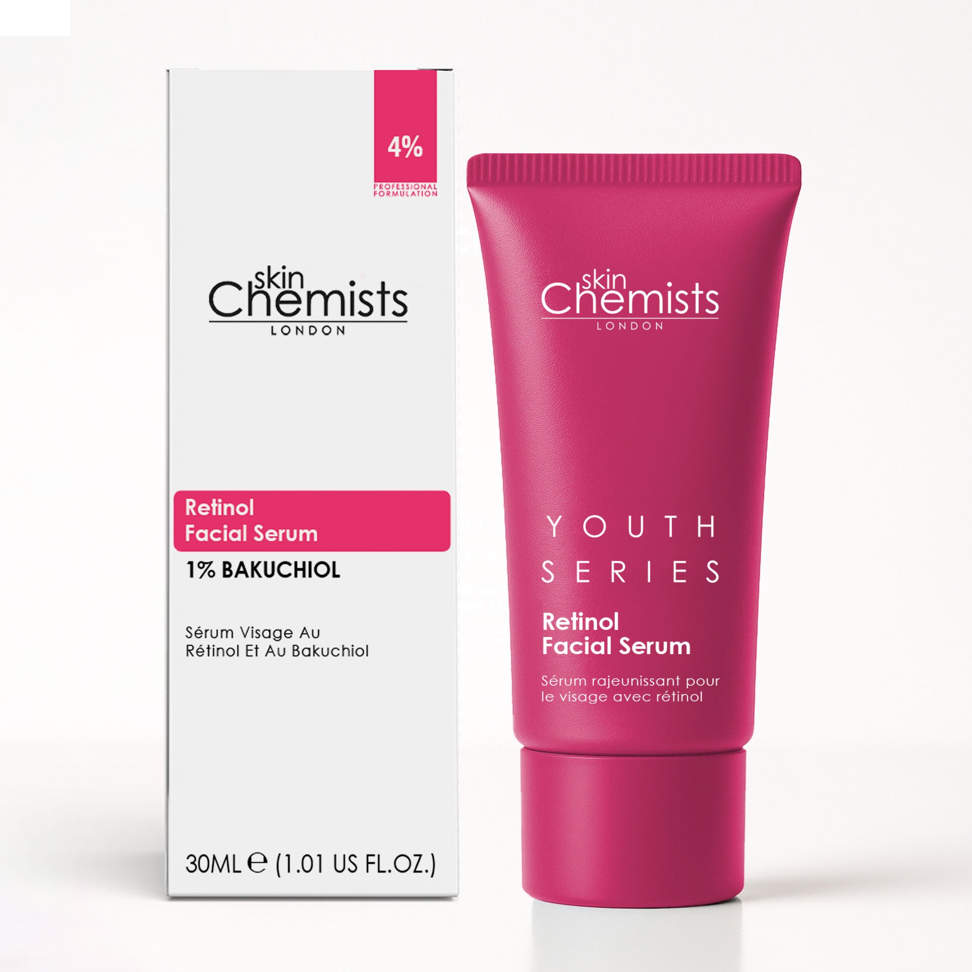 skinChemists Retinol and Bakuchiol Dual Anti-Aging Facial Serum 30ml