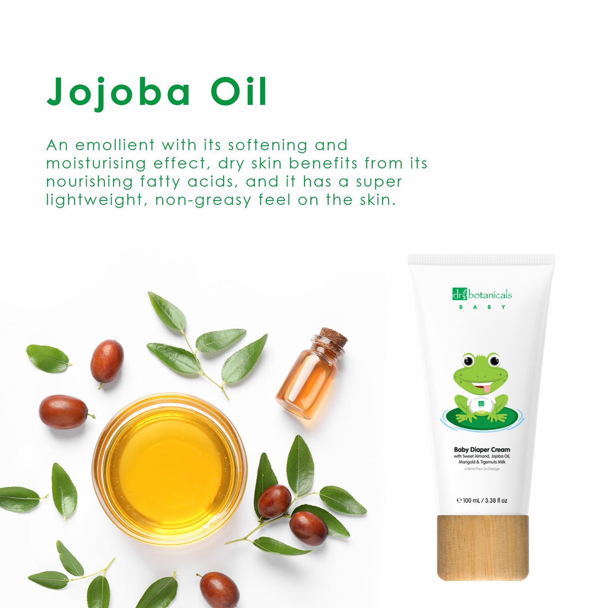 Jojoba & Sweet Almond Oil Baby Diaper Cream 100ml - skinChemists