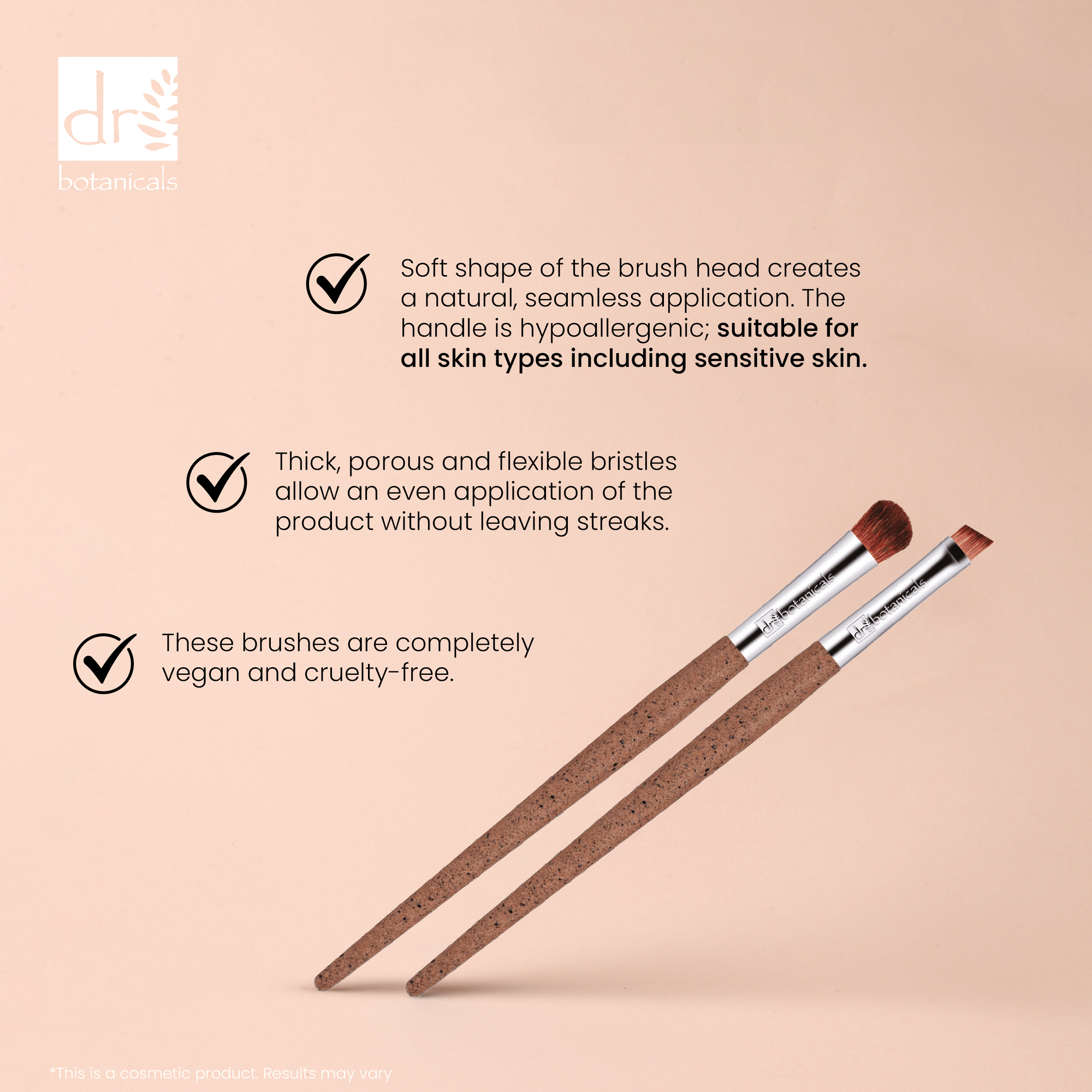 Coffee Ground Set Of 2 Eye Brushes