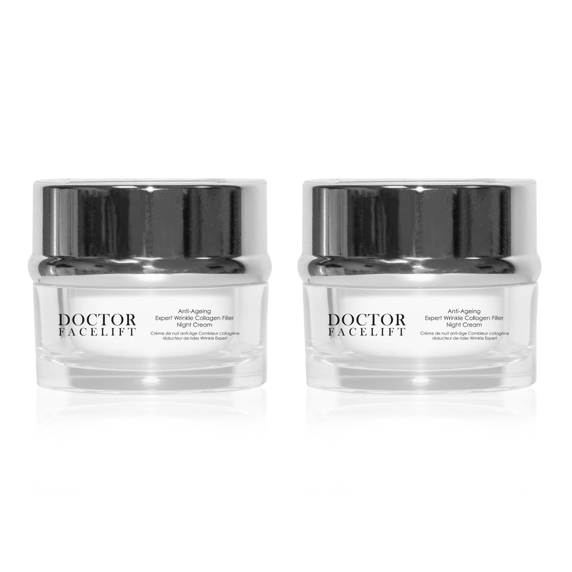 Doctor Facelift Anti-Ageing Expert Wrinkle Collagen Filler Night Cream 50ml Twin Value Savings Pack - skinChemists