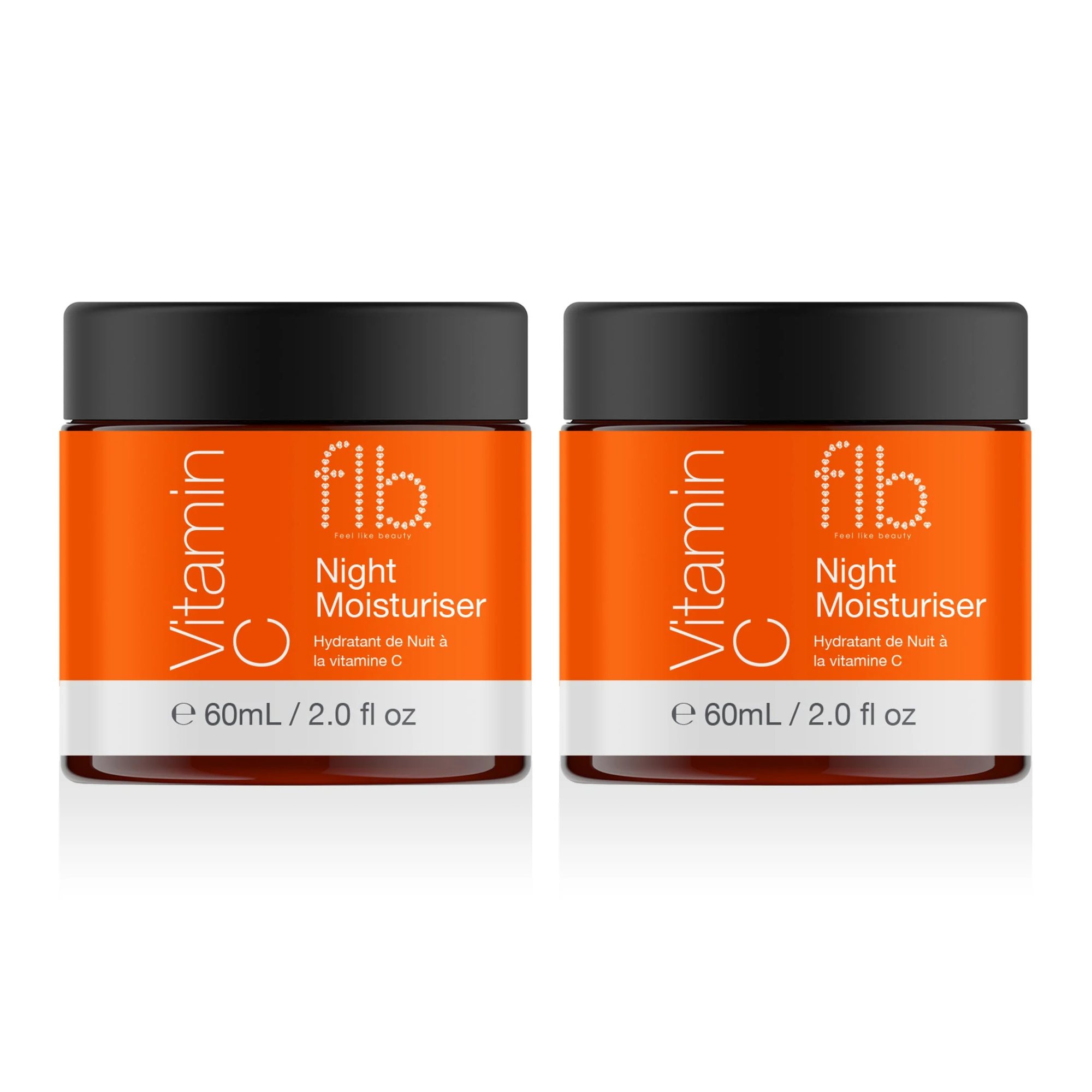 Feel Like Beauty Vitamin C Night Moisturiser 60ml Twin Value Savings Pack - skinChemists