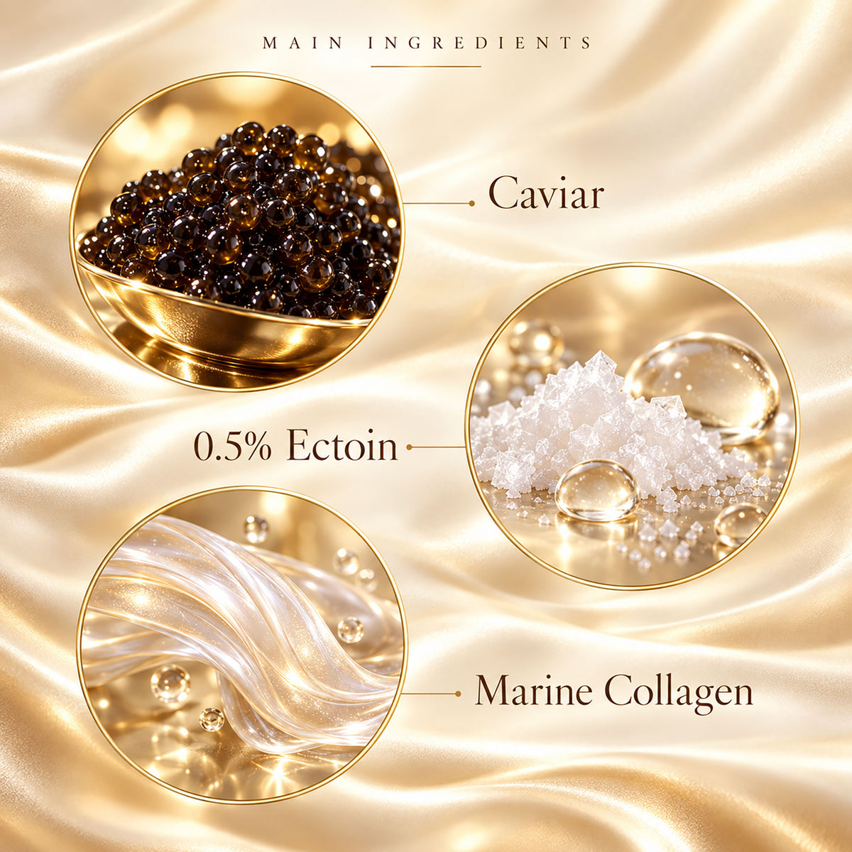 Crema hidratante de noche con caviar 50ml