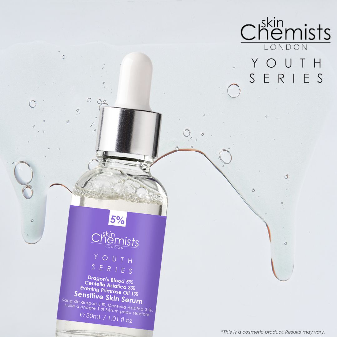 Youth Series Sensitive Skin Serum Dragon's Blood 5%, Centella Asiatica 3%, Evening Primrose Oil 1% 30ml x 2 Duo Pack