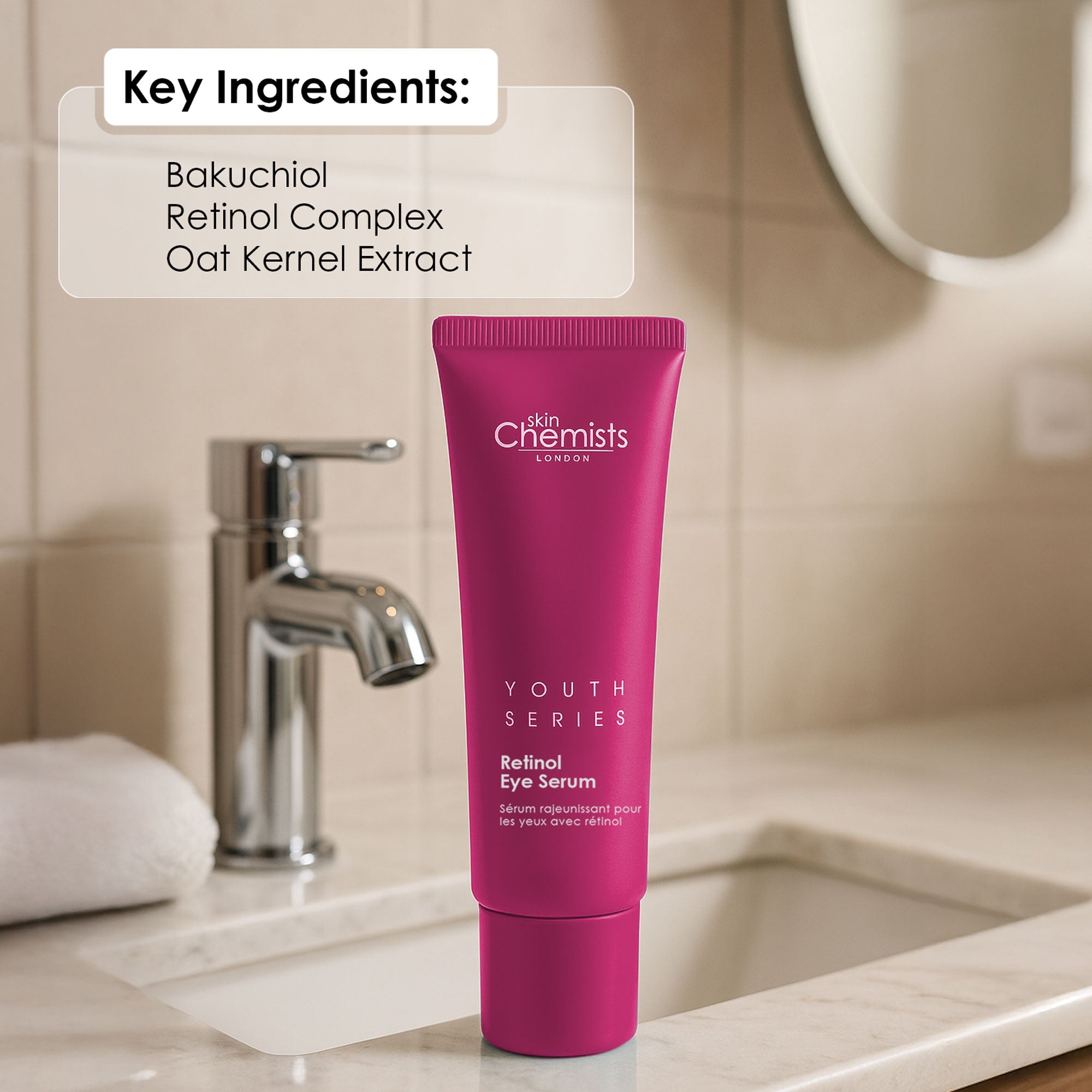 Sérum contour des yeux Youth Series au rétinol et au bakuchiol 15 ml