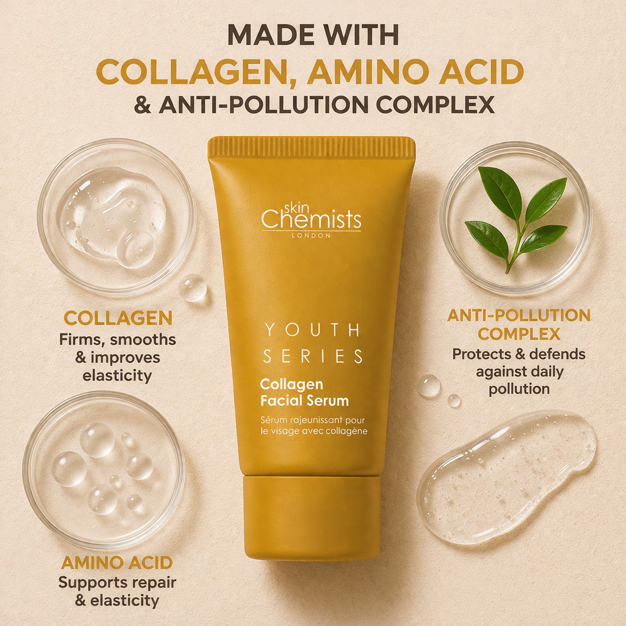 Youth Series 2% Collagen Facial Serum 30ml