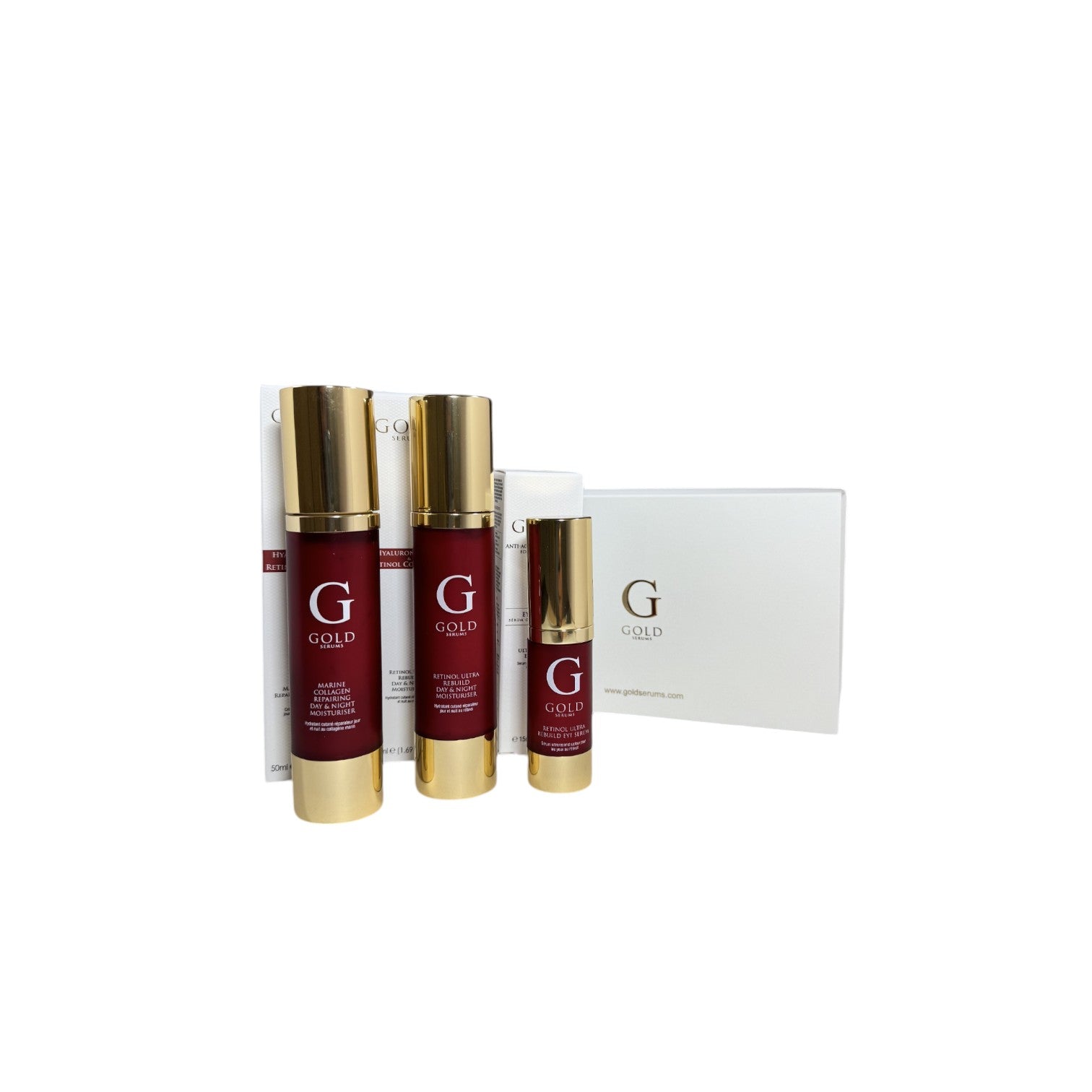 Gold Serums Marine Collagen & Retinol New Year New Me Gift Set - skinChemists