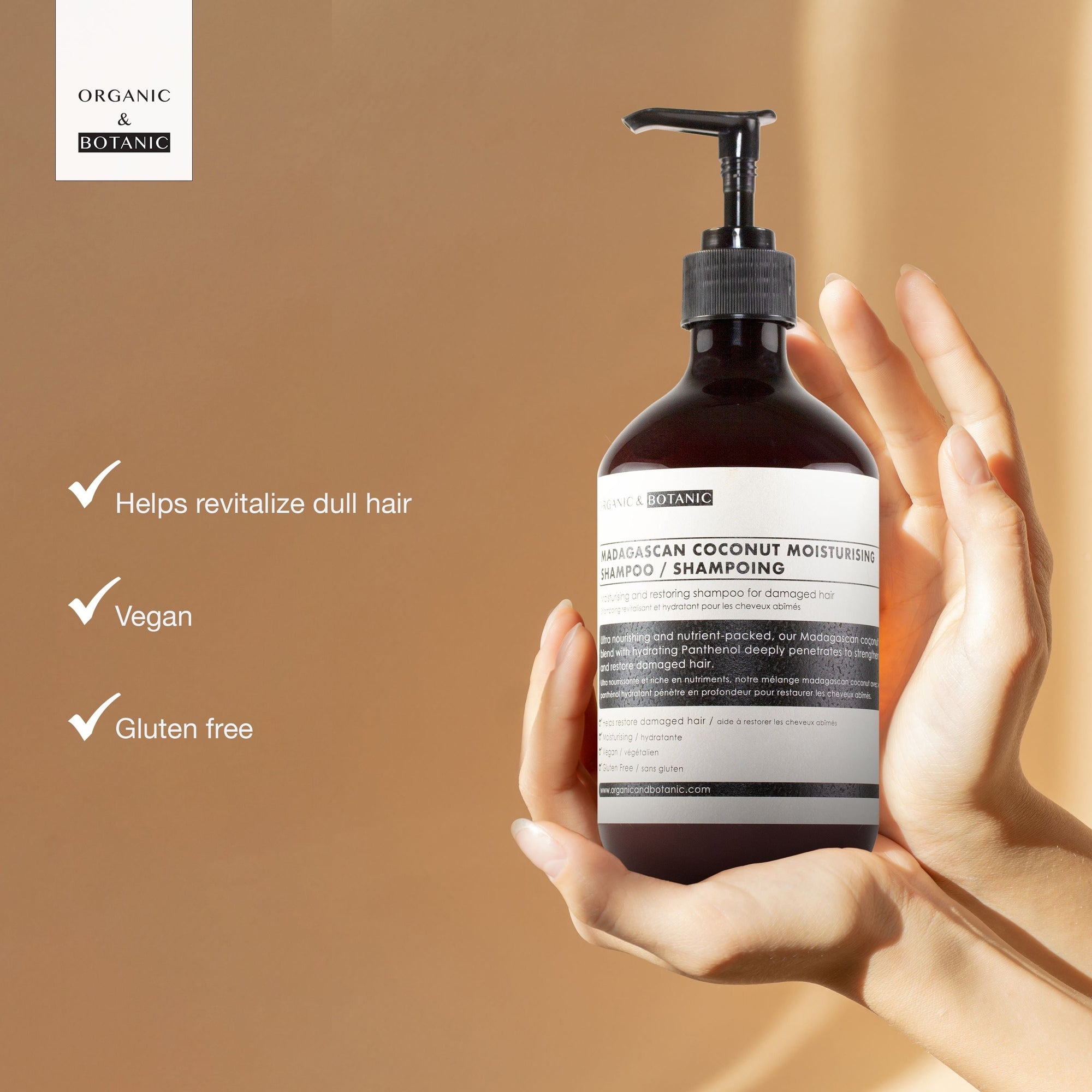 Madagascan Coconut Moisturising Shampoo 500ml x 2 Duo Pack