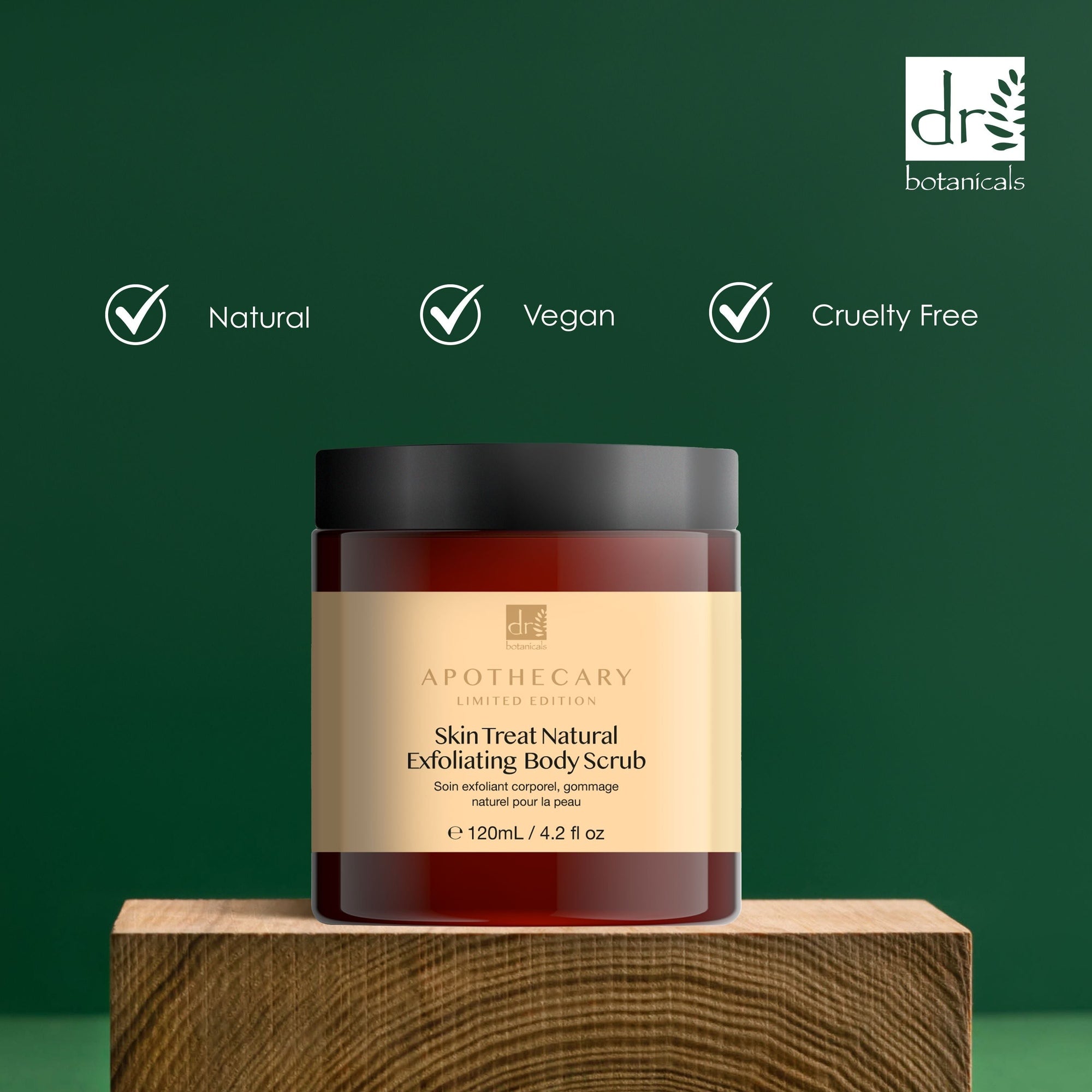 Skin Treat Natural Exfoliating Body Scrub 120ml Twin Value Savings Pack