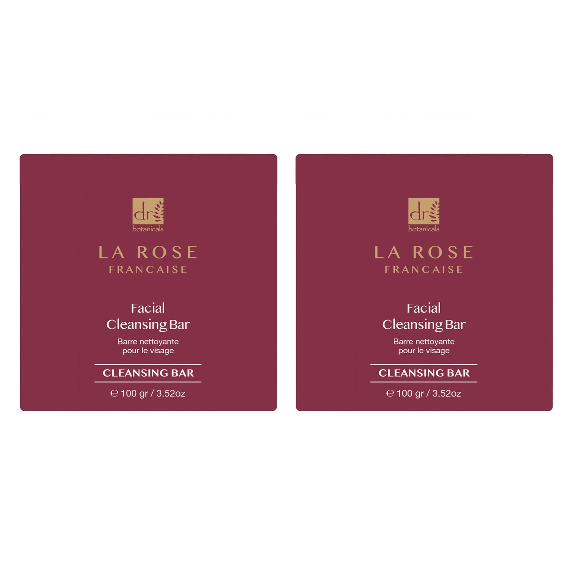 La Rose Française Facial Cleansing Bar 100g x 2 Duo Pack