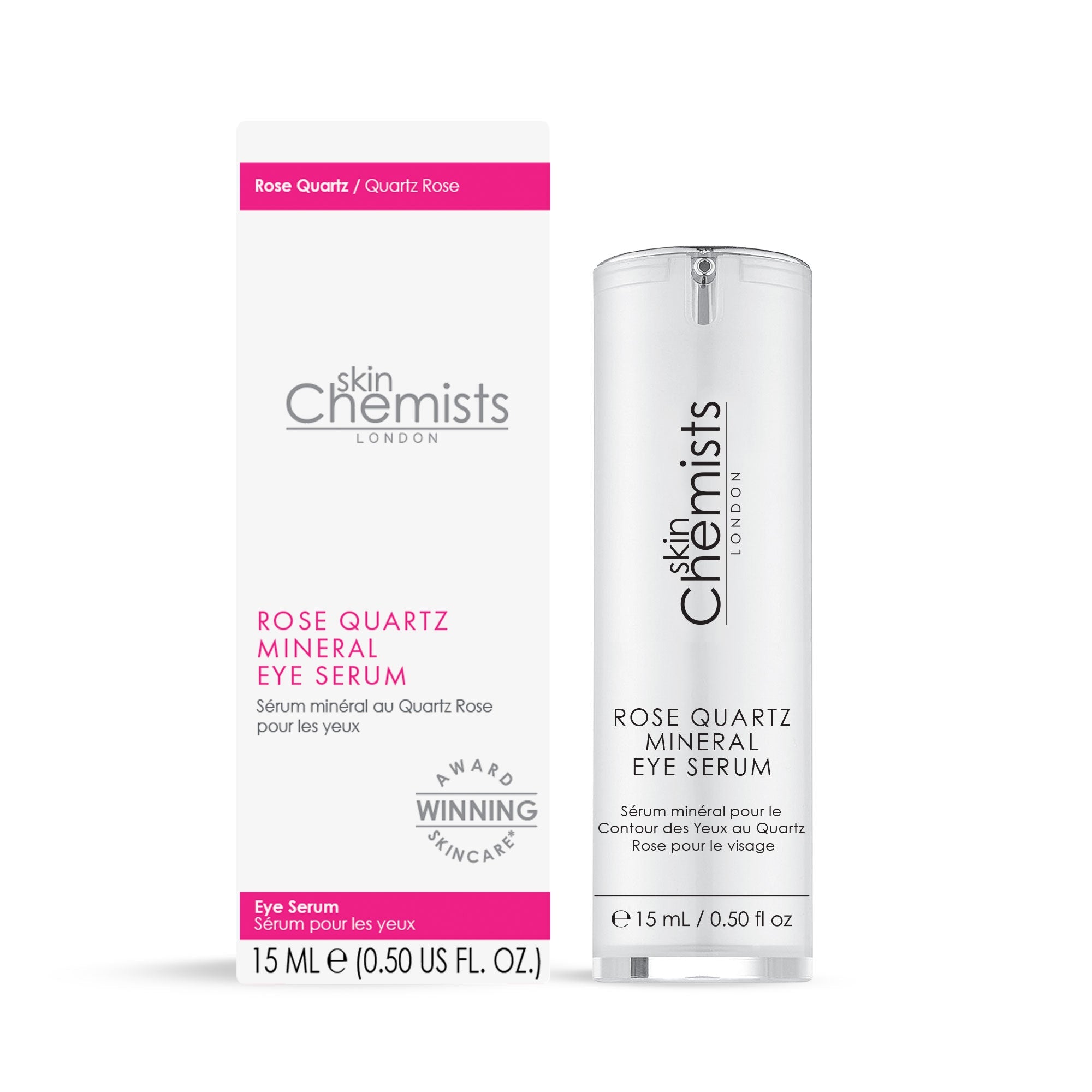 Rose Quartz Mineral Eye Serum 15ml Twin Value Savings Pack