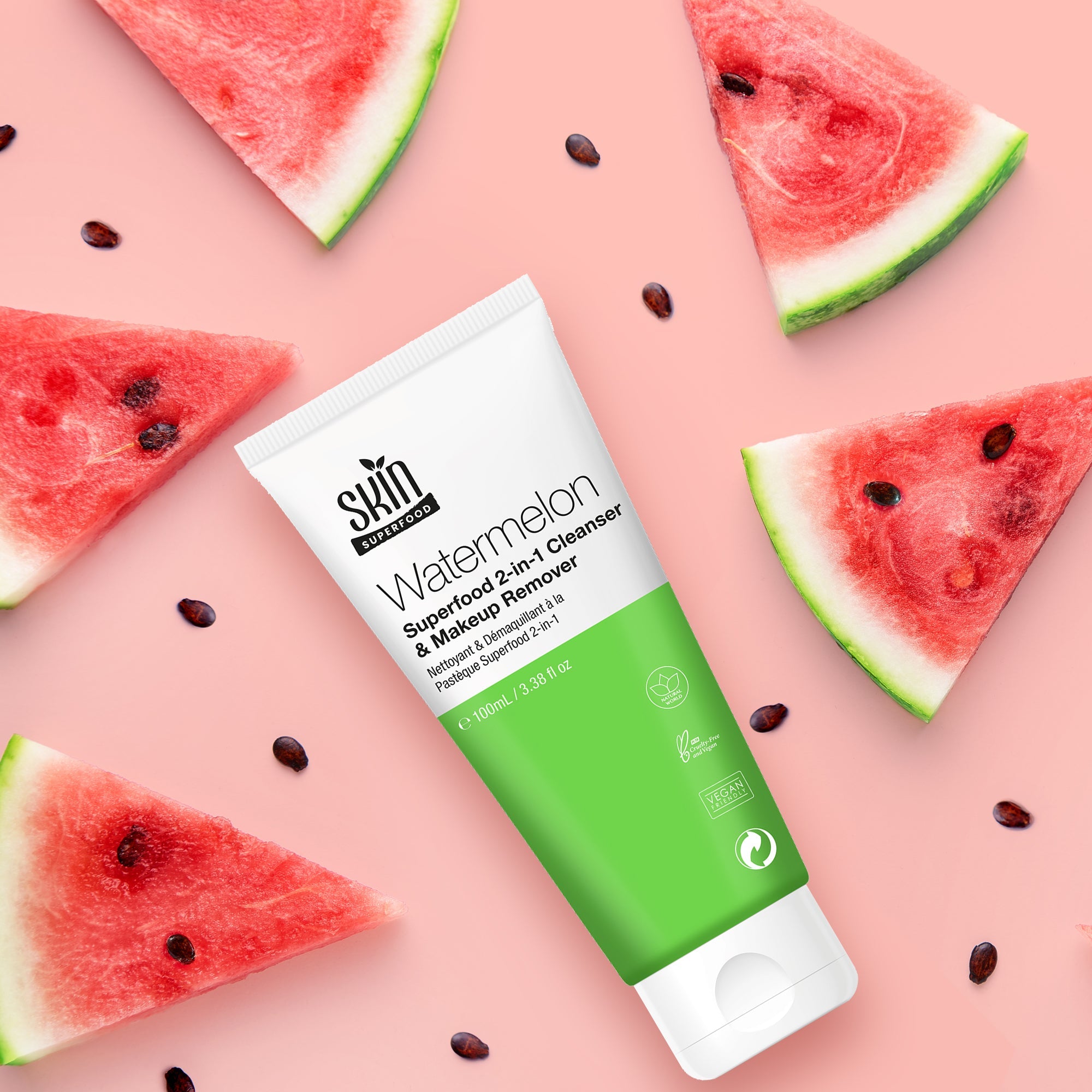 Watermelon Superfood 2-in-1 Cleanser & Makeup Remover 100ml