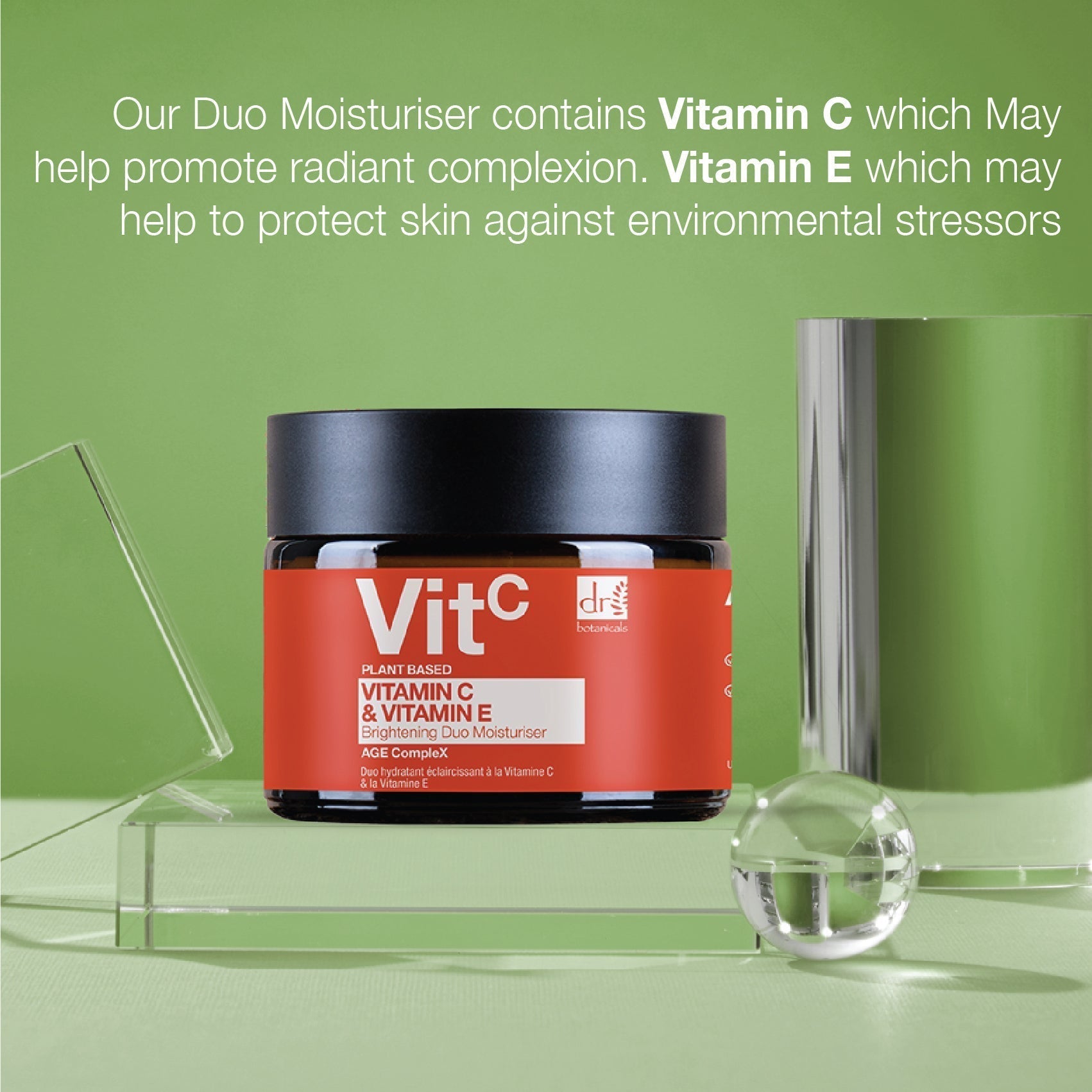 Vitamin C 1% & Vitamin E Brightening Duo Moisturiser 60ml x 2 Duo Pack