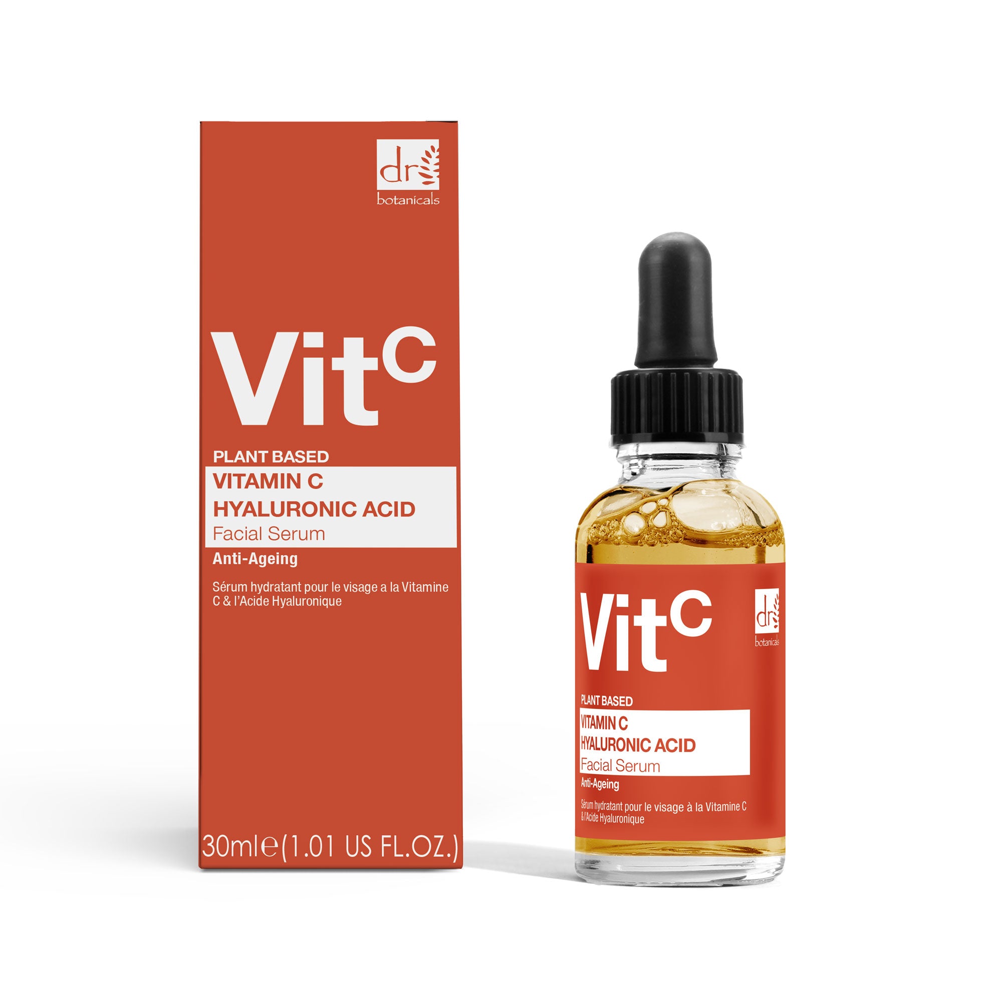 Vitamin C 5% & Hyaluronic Acid 2% Hydrating Facial Serum 30ml