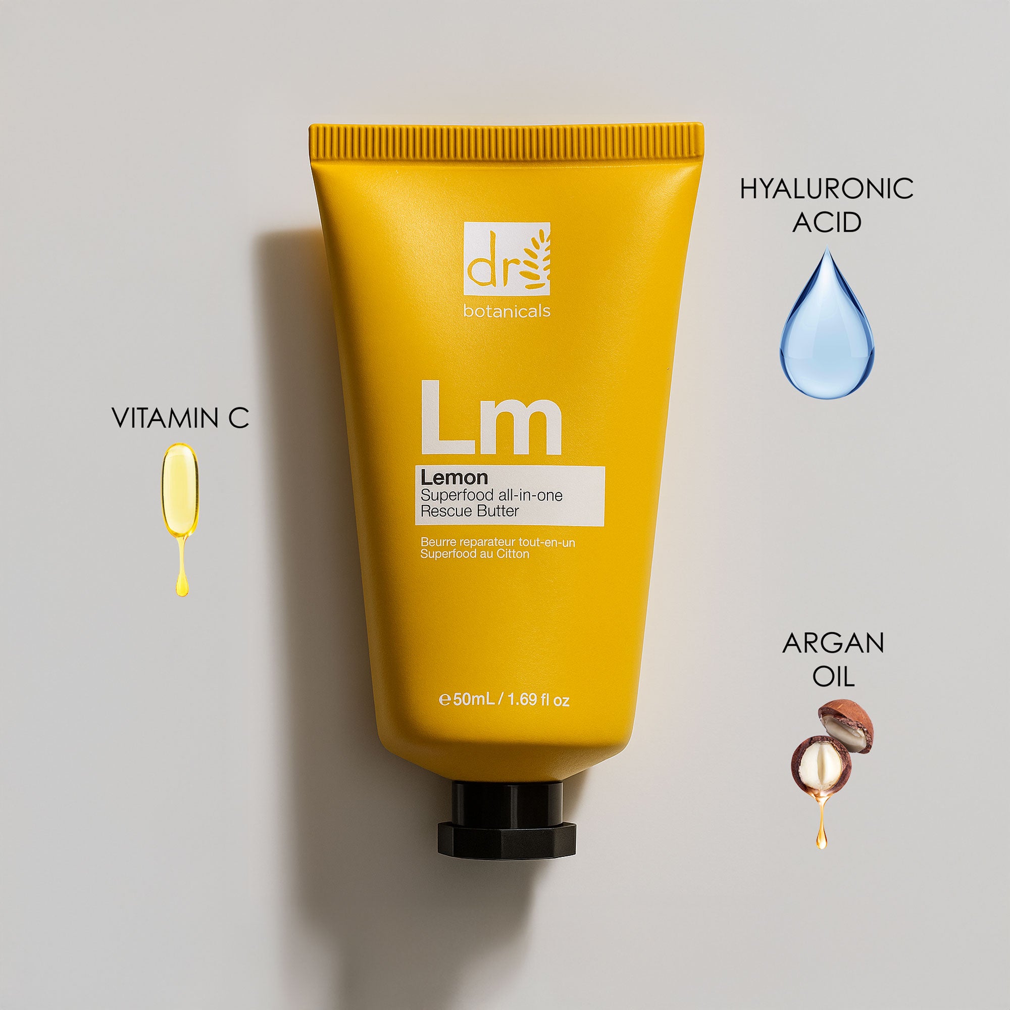 Dr Botanicals Lemon Superfood All-In-One Advanced Rescue Butter 50ml