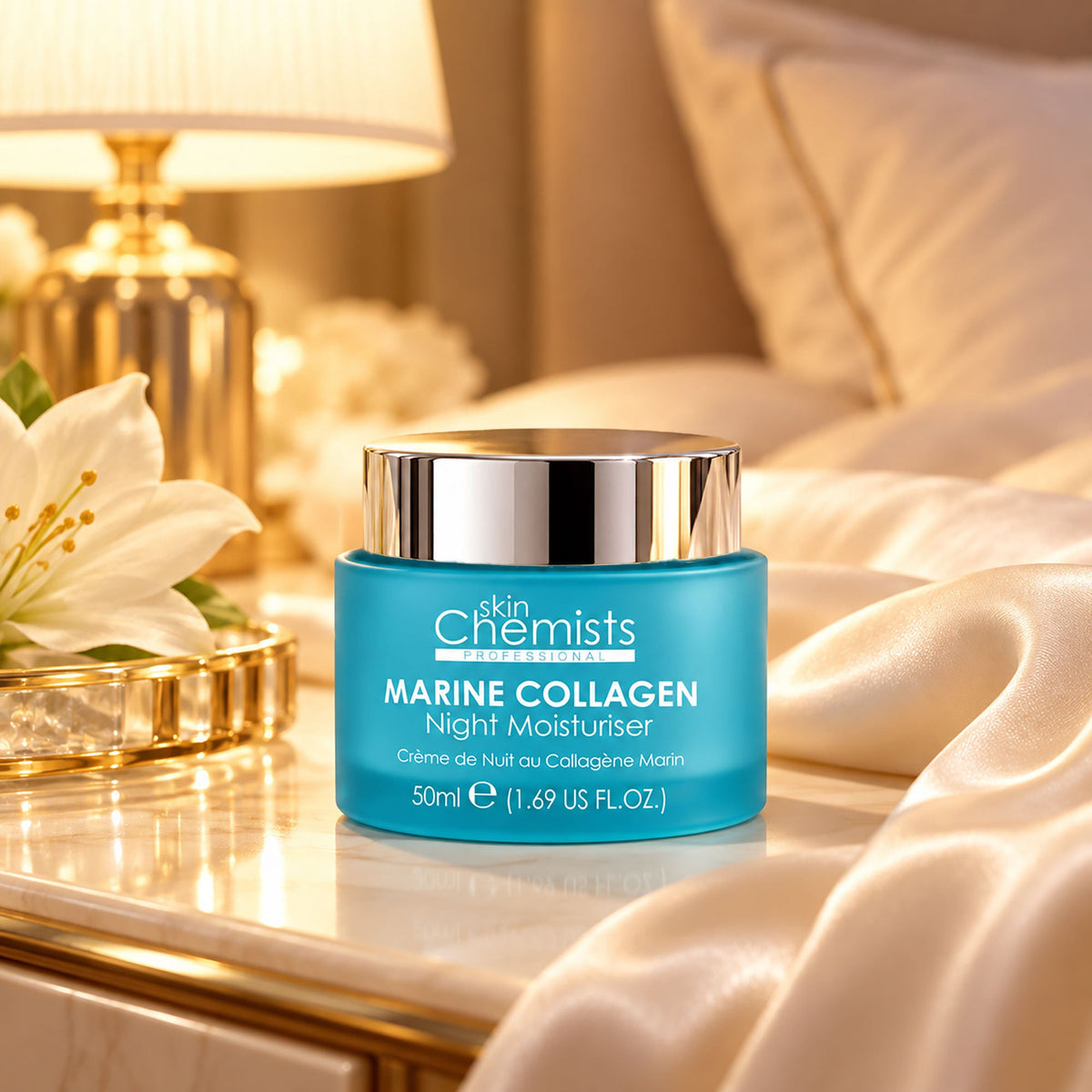 Crème hydratante de nuit au collagène marin 50ml