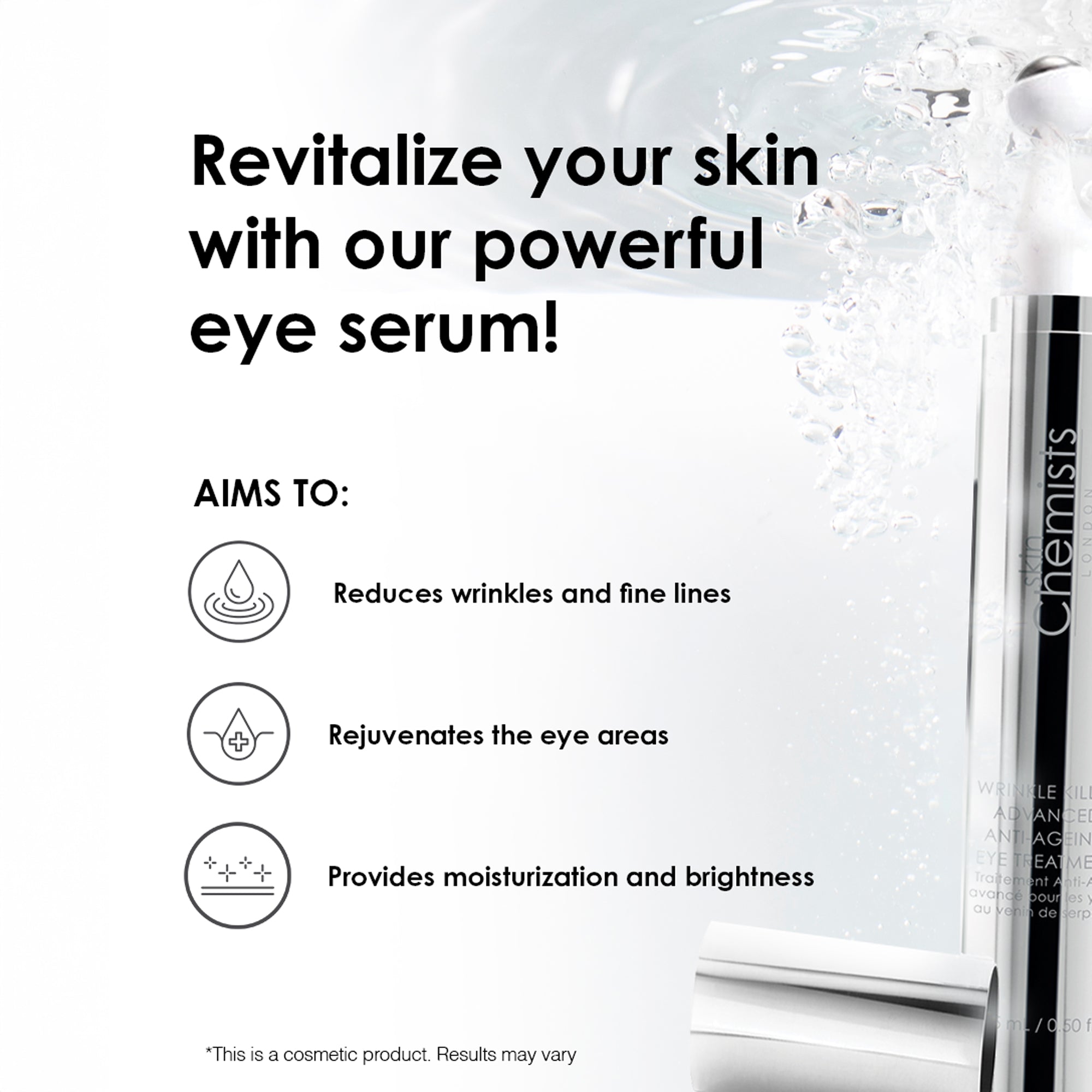 Anti-Aging Faltenbekämpfendes 4% Syn-Ake Augenserum 15ml