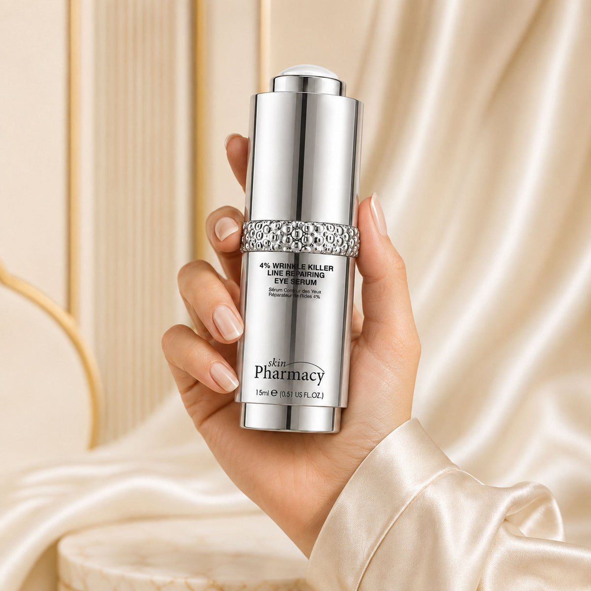 Augenserum mit 4 % zur Faltenminderung und Linienkorrektur, 15 ml