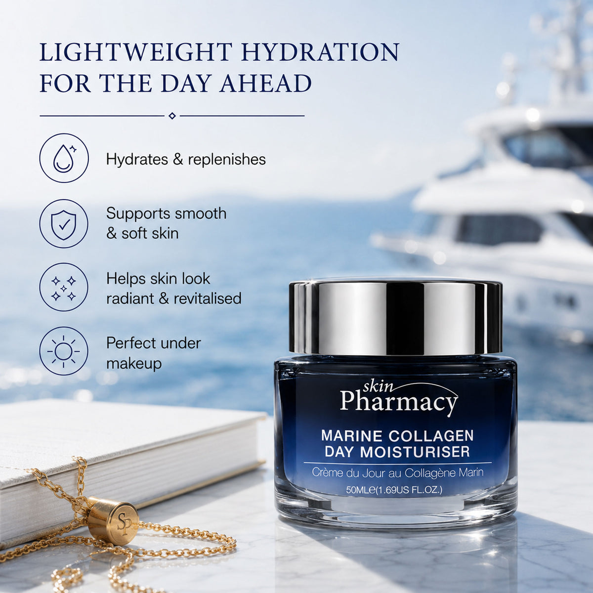 Hidratante facial de día con colágeno marino 50ml