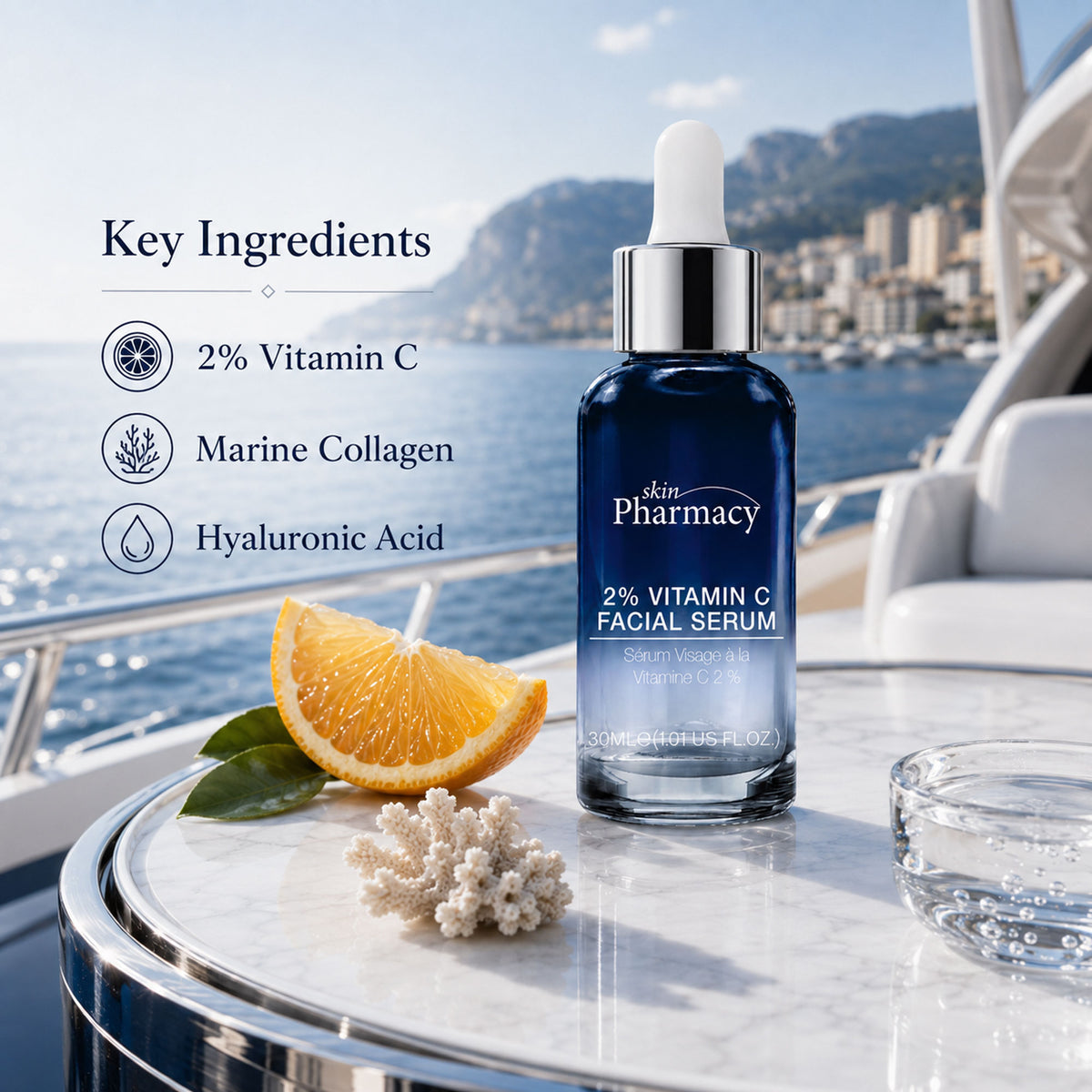 Gesichtsserum mit 2% Vitamin C 30ml