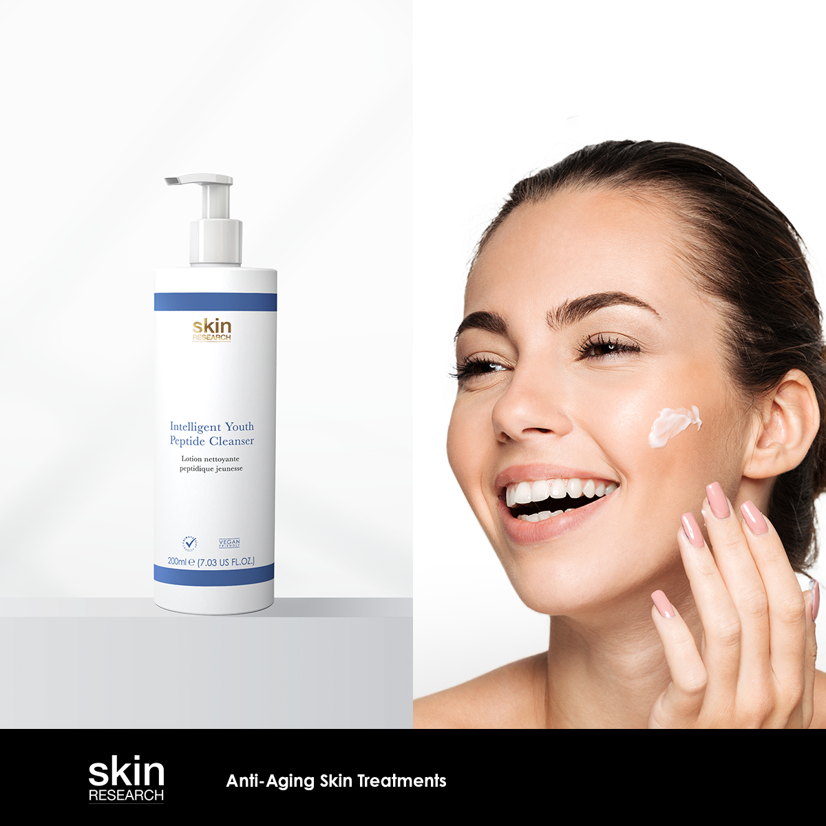 Skin Research Nettoyant Peptide Jeunesse 200ml 