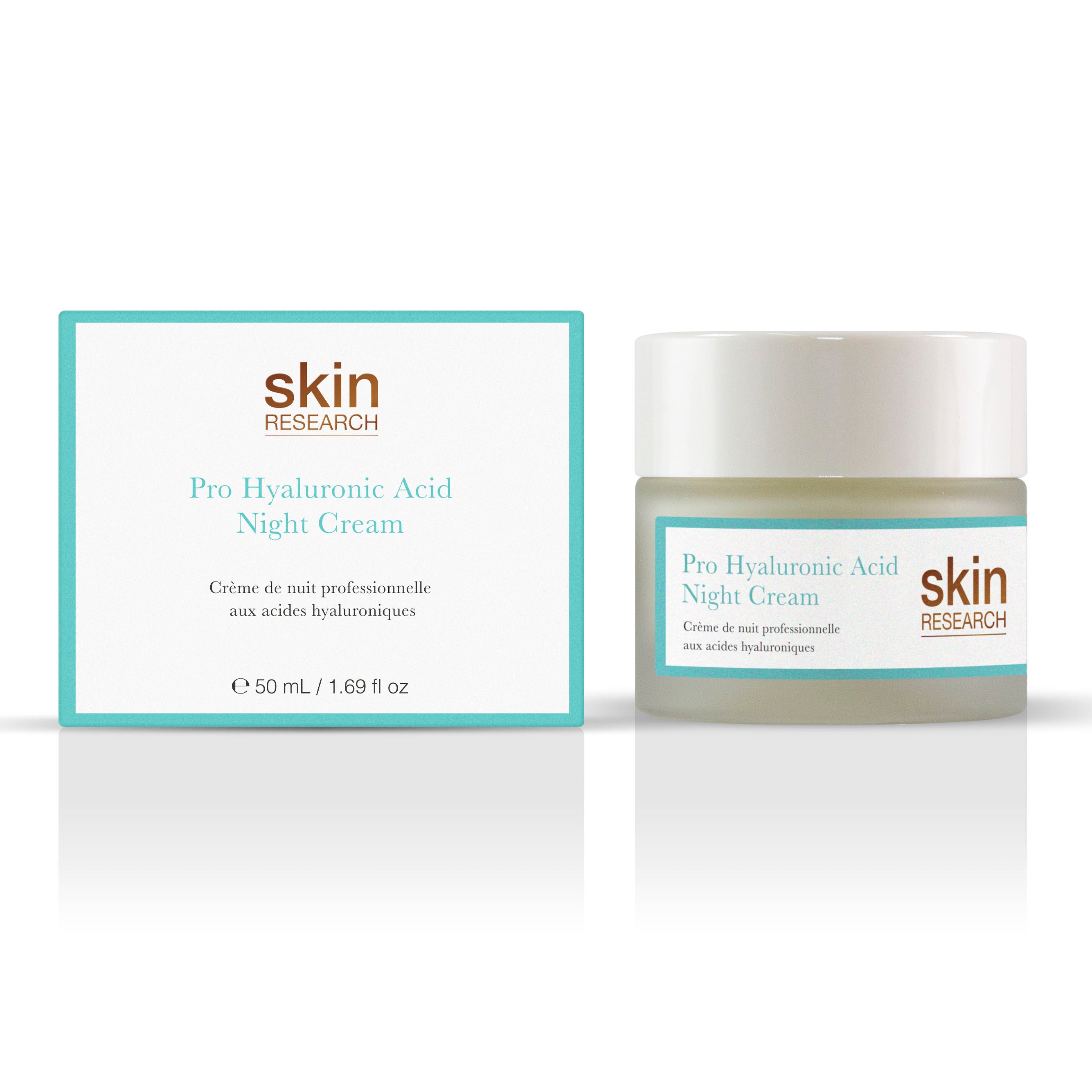 Skin Research Pro Nachtcreme mit Hyaluronsäure 50 ml