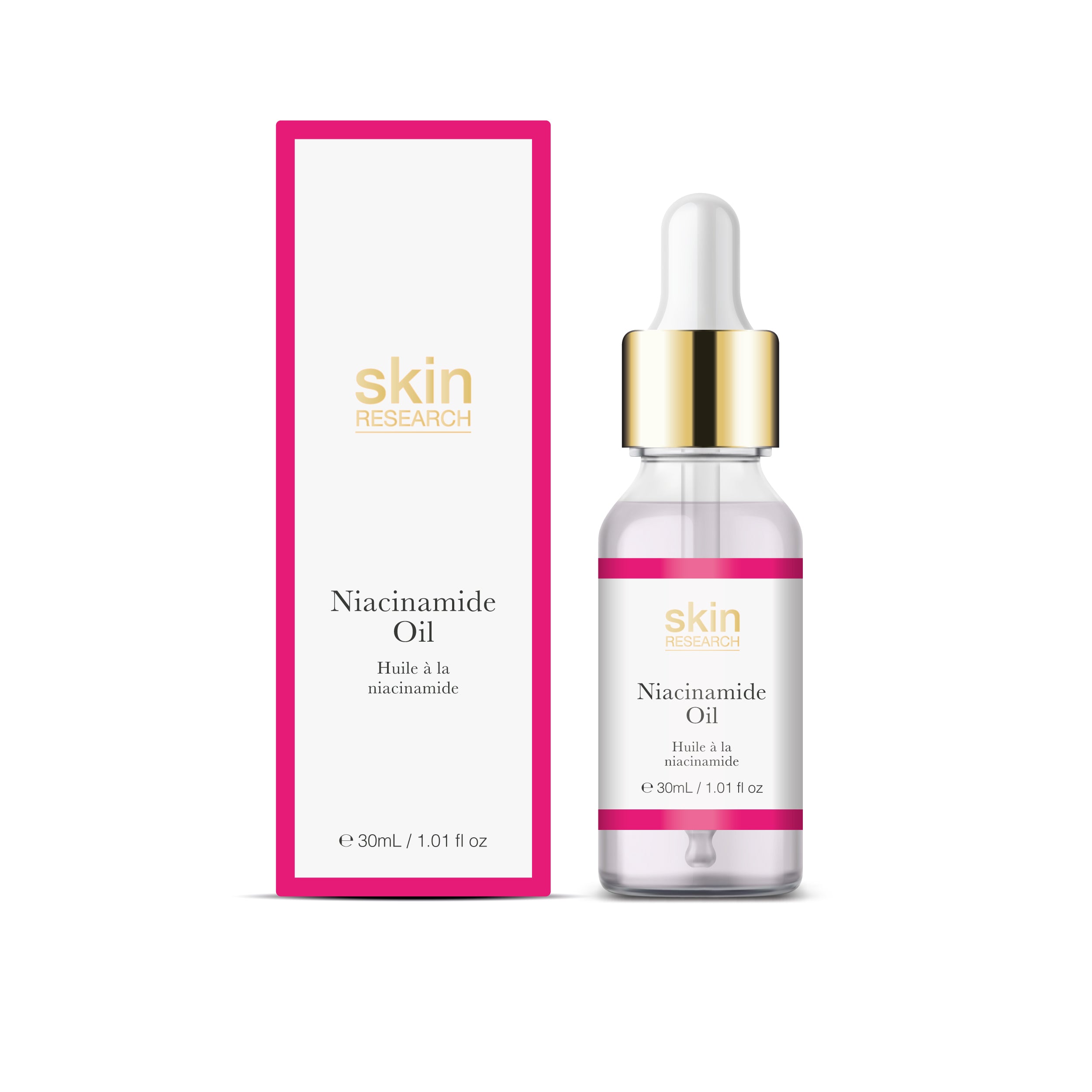 Skin Research Anti-Ageing Vitamin D Eye Cream 15ml + Ceramide Serum 60ml + Niacinamide Oil 30ml - skinChemists